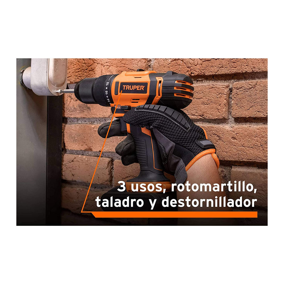 Rotomartillo inalámbrico 1/2" Profesional ROTI-20A Truper