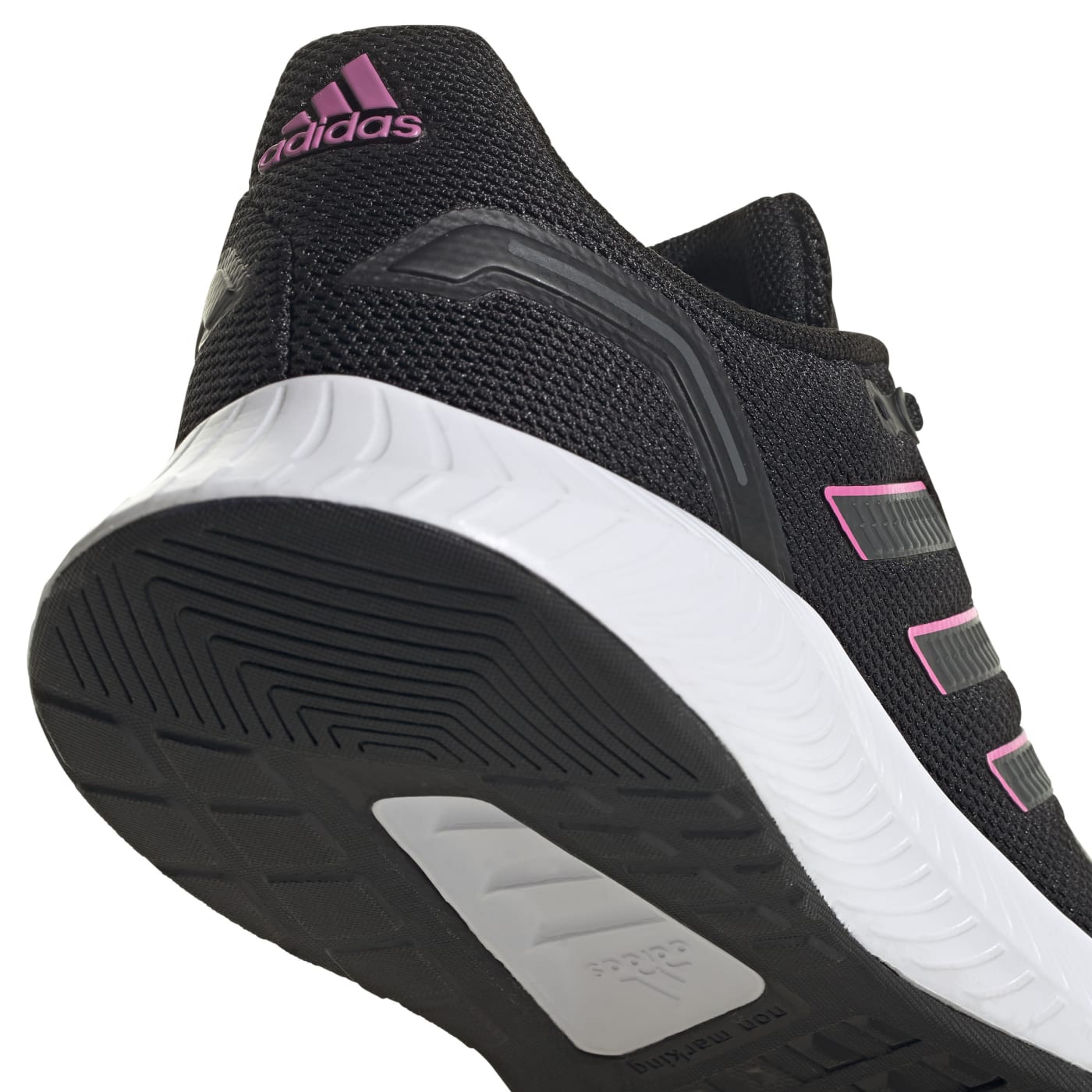 Tenis Adidas Mujer Run Falcon 2.0 Negro Running FY9624