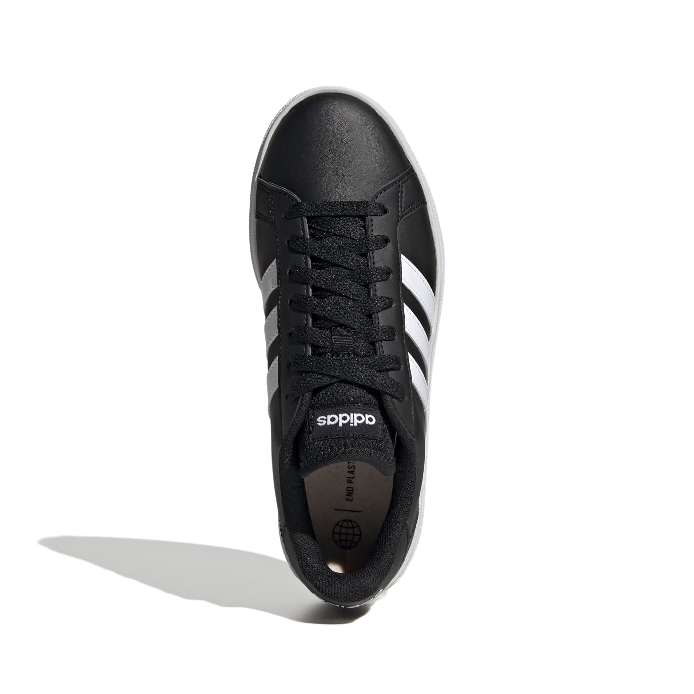 Tenis Adidas Mujer Grand Court Base 2.0 Negro Casual GW9262.