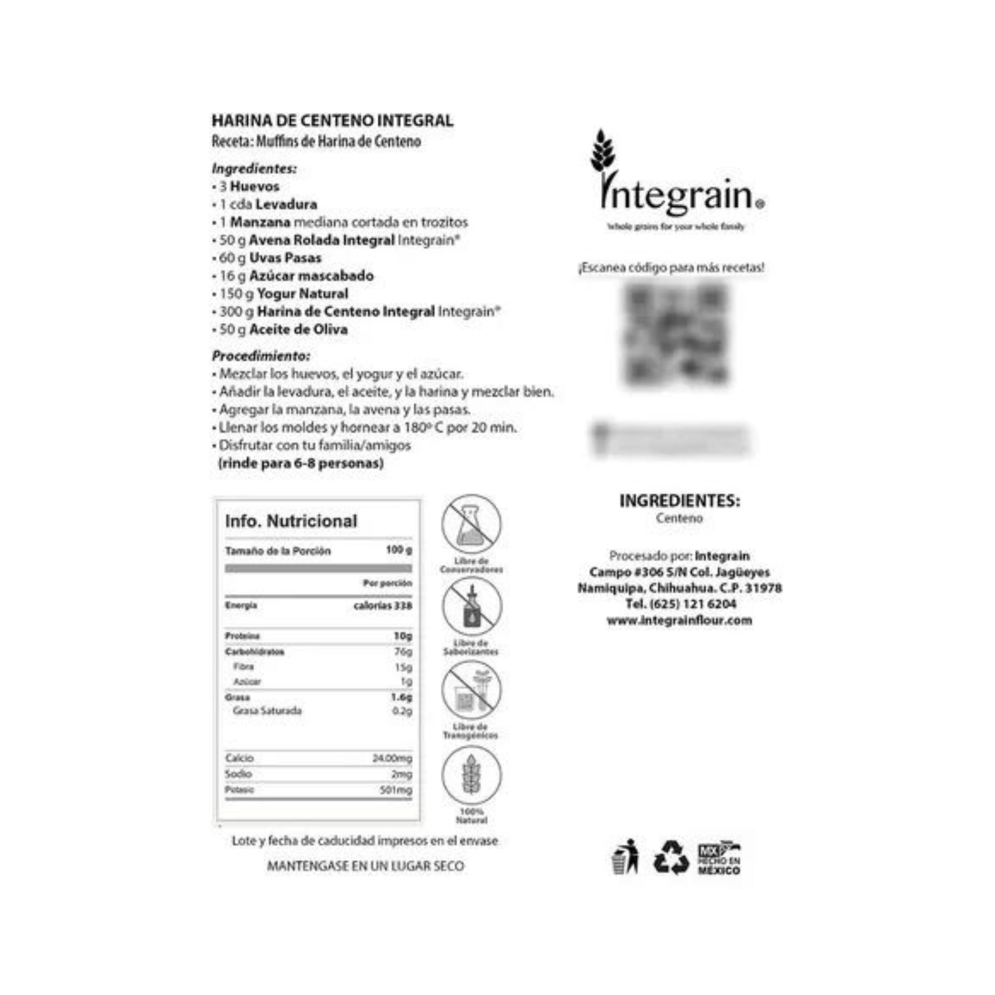 Harina de Coco Orgánica 450g Enature Sin Gluten Vegan