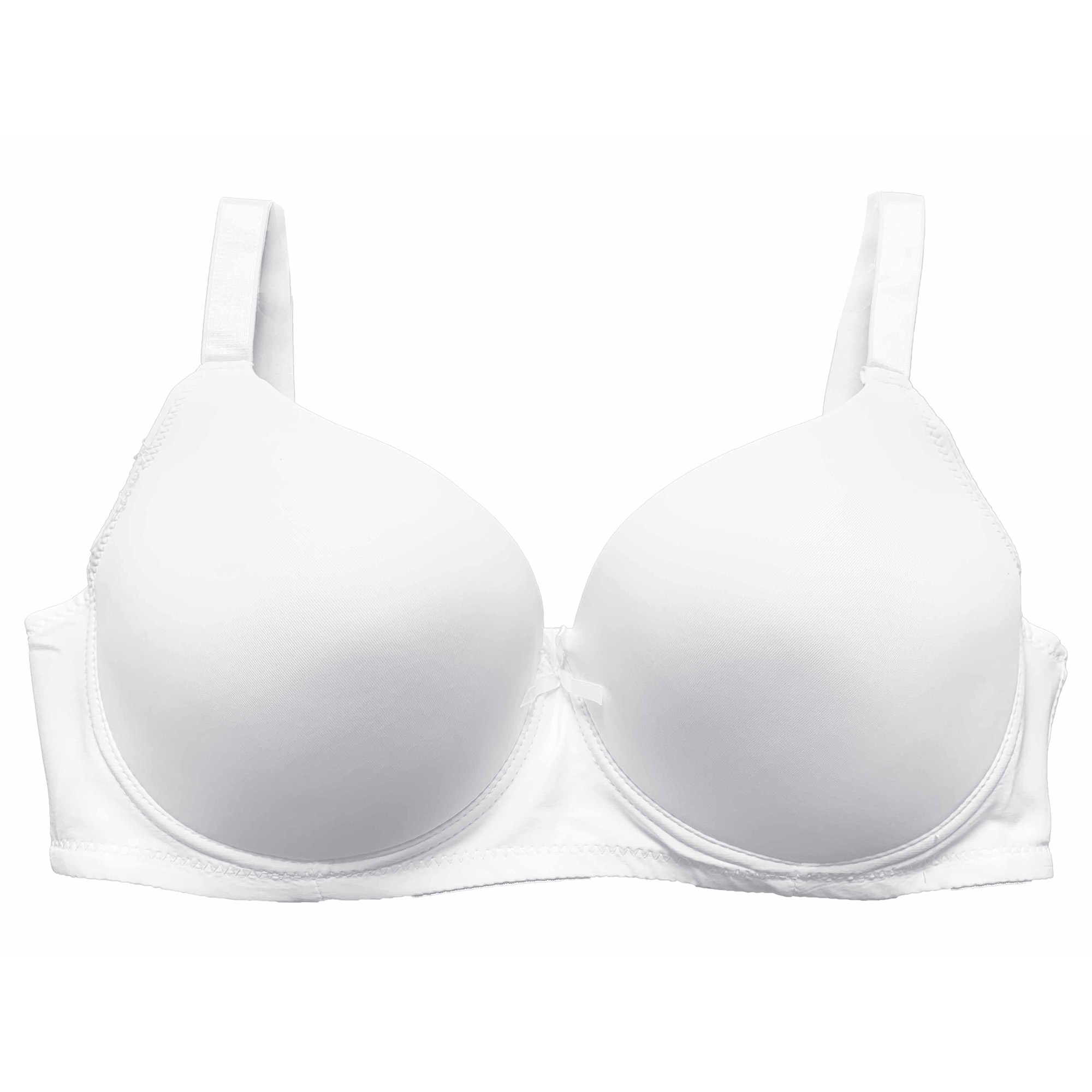 Paquete 3 Brasier Copa Triple DDD Marca Tatys Fashion Colores Básicos Pack con 1 Negro, 1 Nude y 1 Blanco