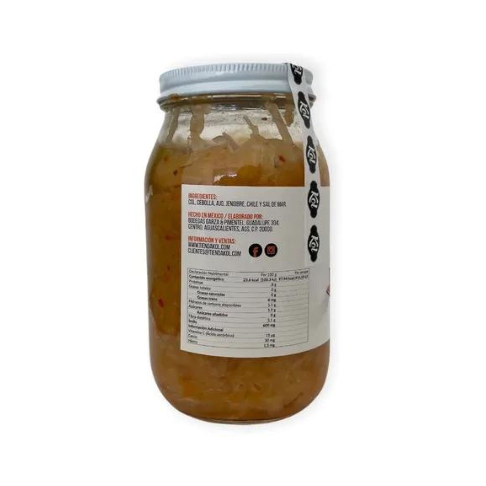 Chucrut Estilo Coreano Kimchi Col Fermentada 415g Kol