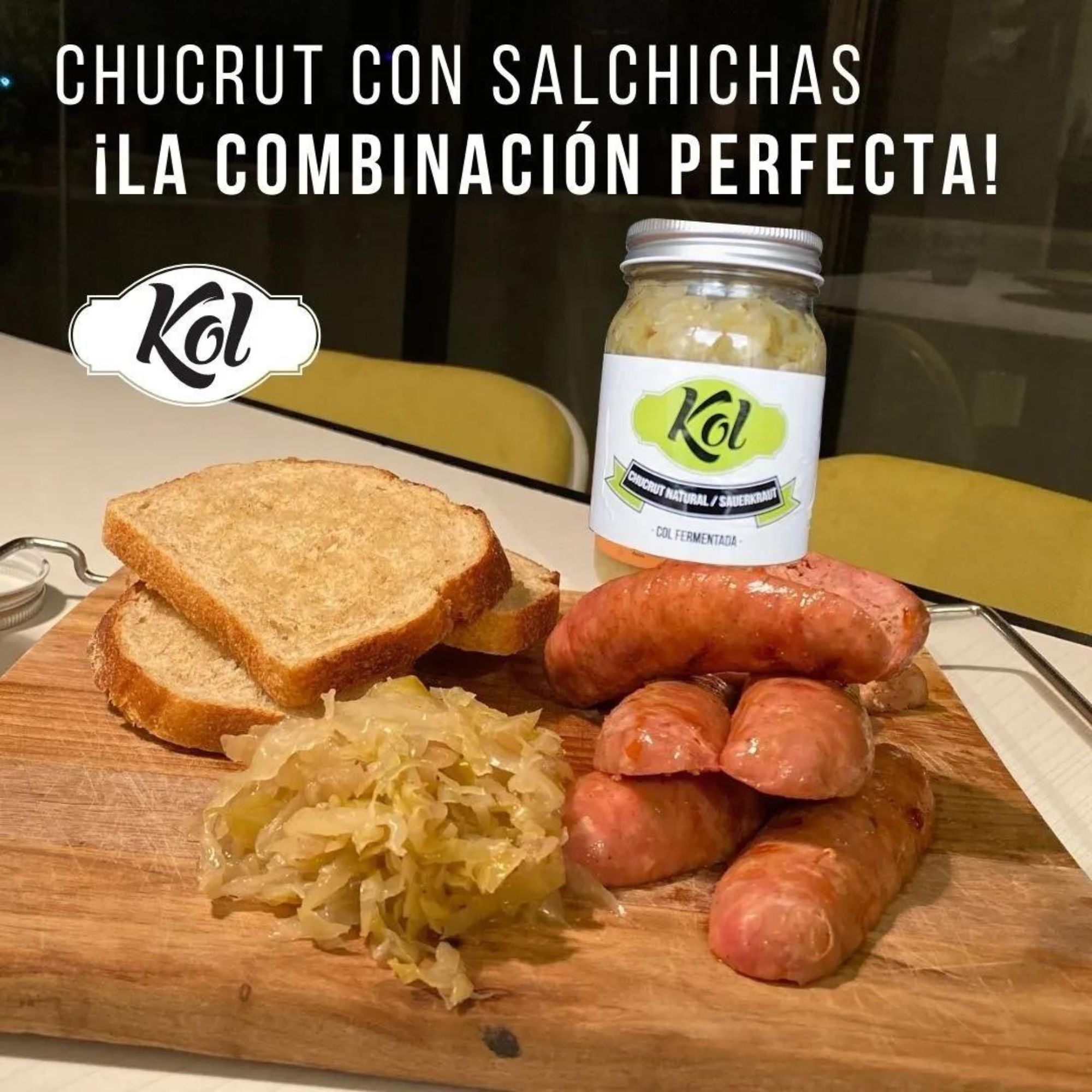 Chucrut Estilo Coreano Kimchi Col Fermentada 415g Kol
