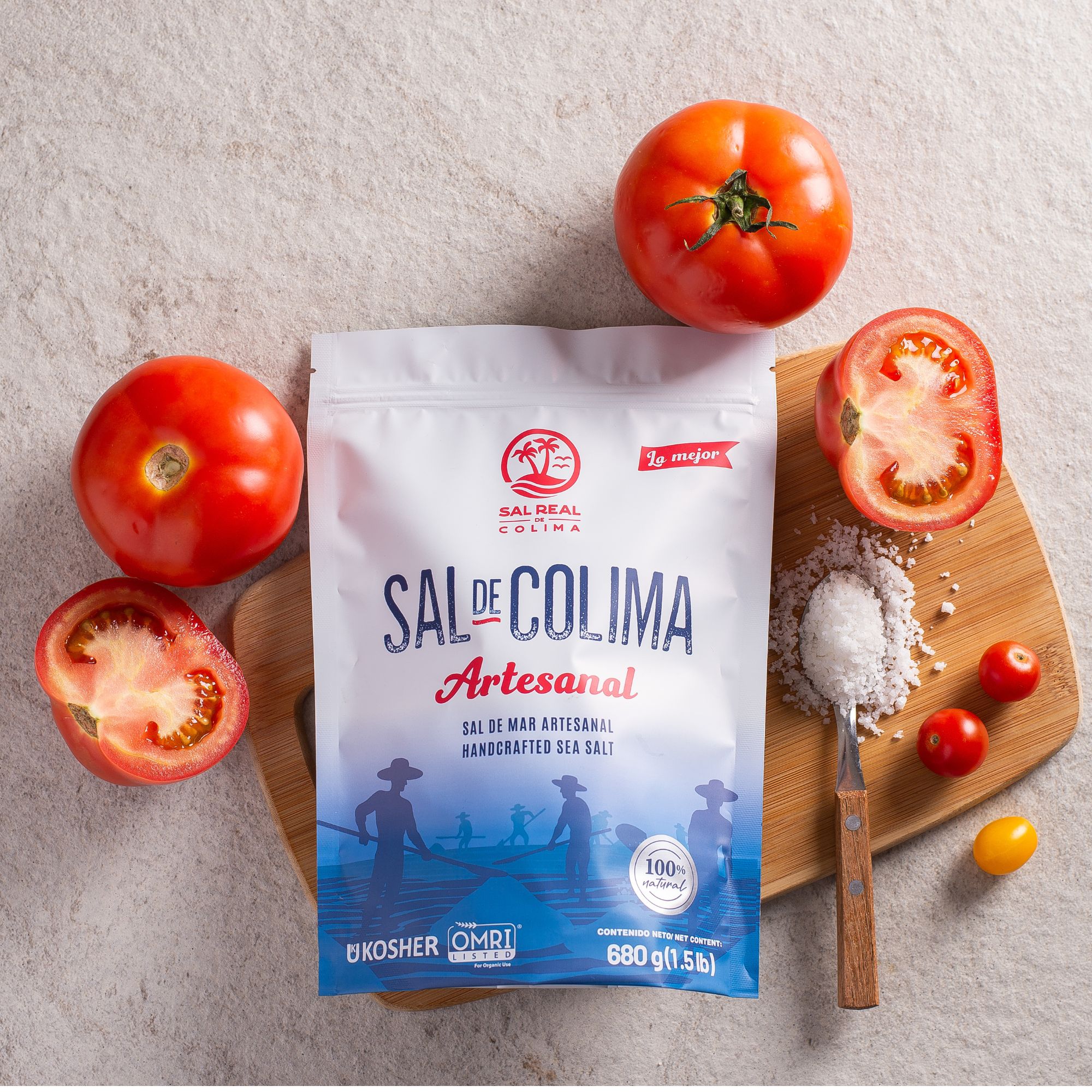 Sal de mar artesanal Sal Real de Colima ziploc 1.5 lb
