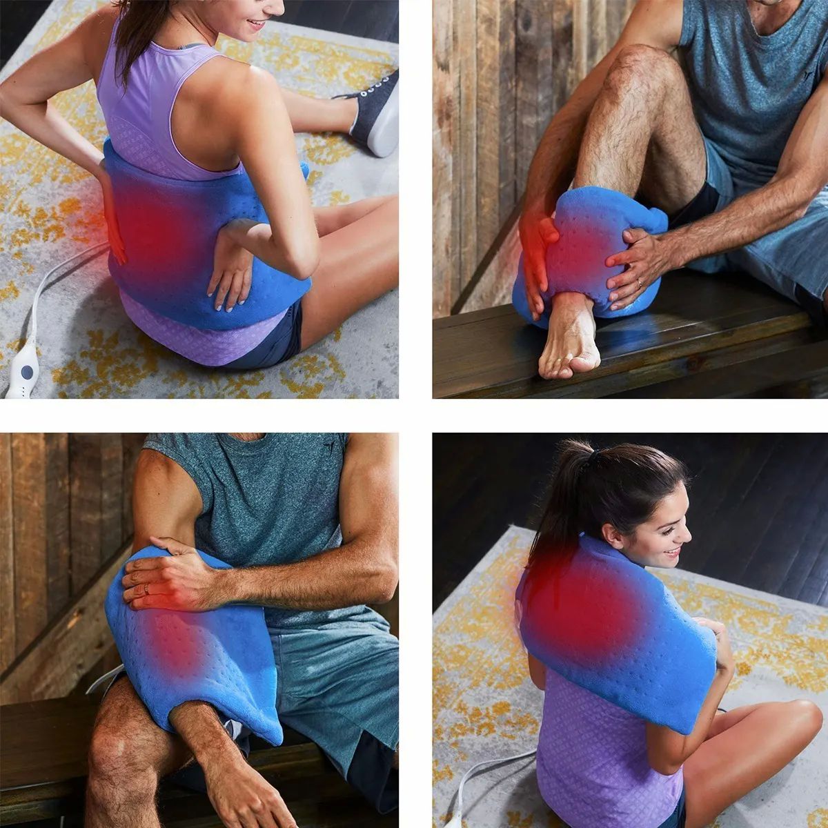 Almohadilla Eléctrica,cojin Electrico Terapia De Calor Azul