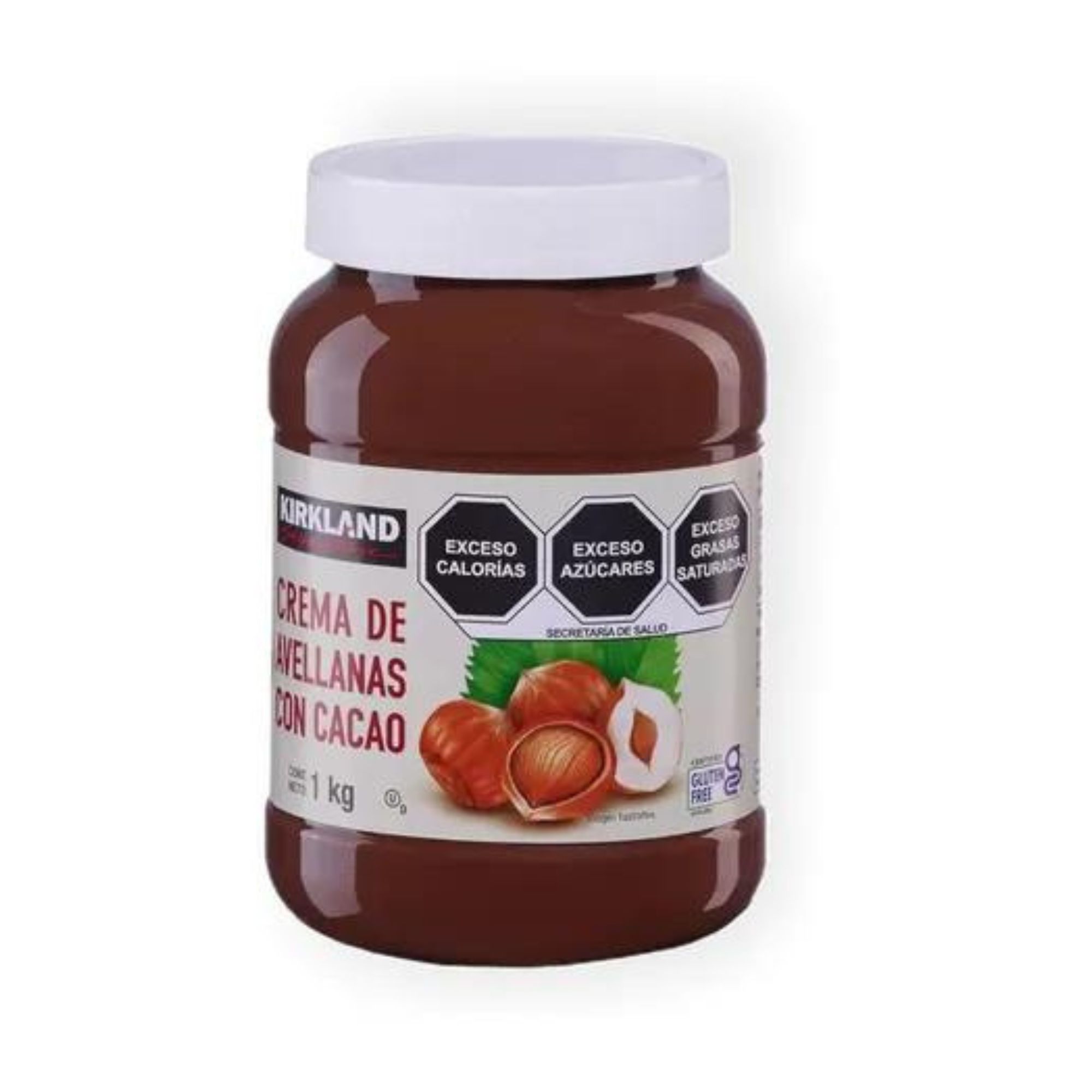 Bote De Crema De Avellanas Con Cacao Kirkland 1kg