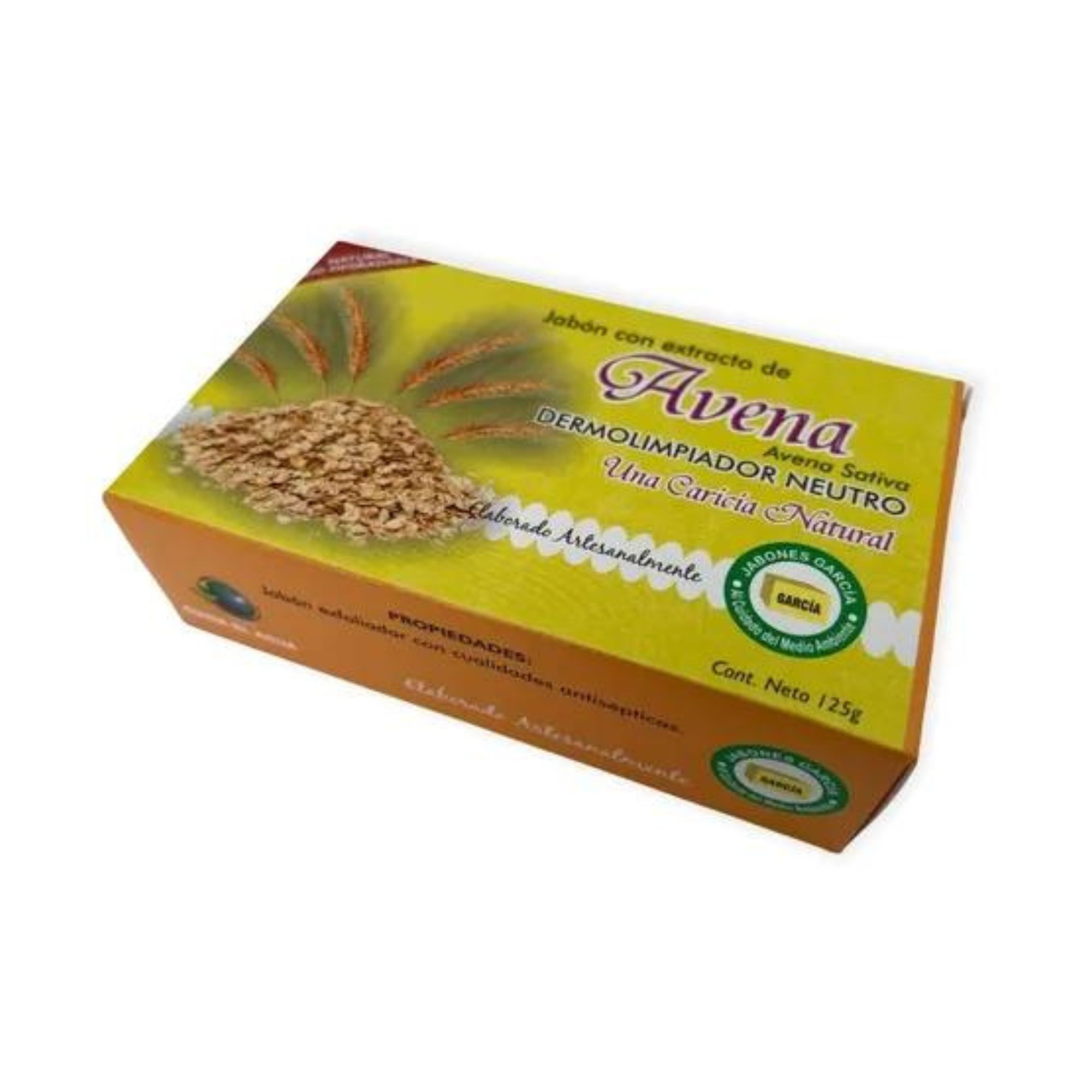 Jabón García Avena 1 Pieza 125g Ecológico Biodegradable