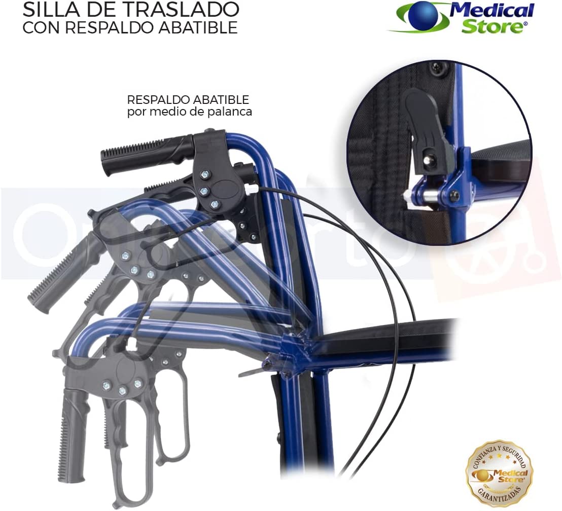 Silla De Ruedas De Traslado Super Ligera Marca Medical Store
