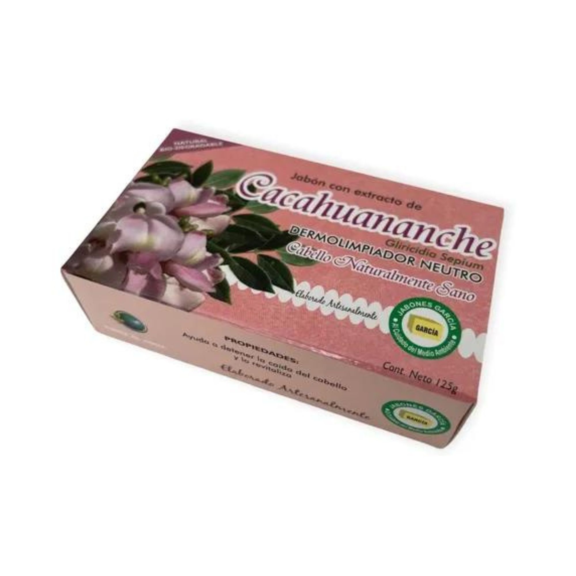 Jabón García Cacahuananche 1 Pieza 125g Ecológico Biodegrada