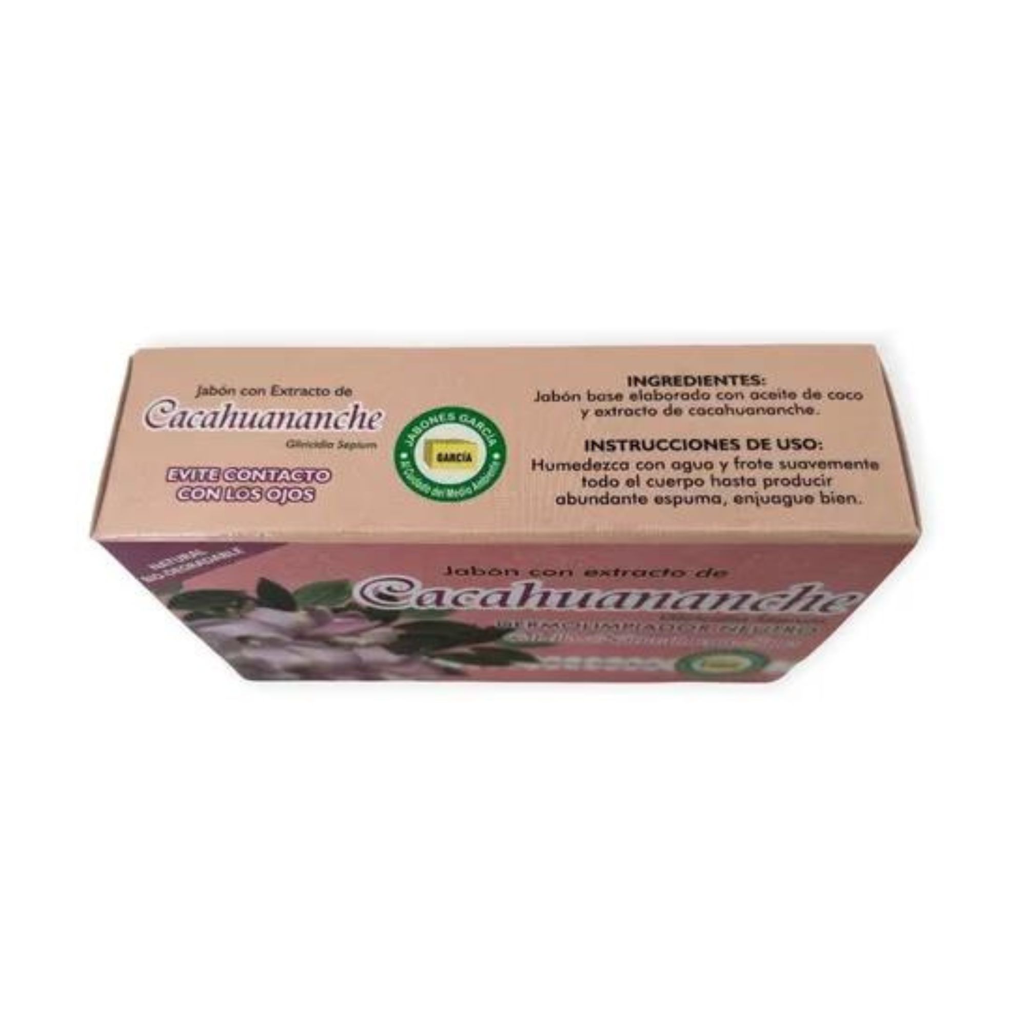 Jabón García Cacahuananche 1 Pieza 125g Ecológico Biodegrada