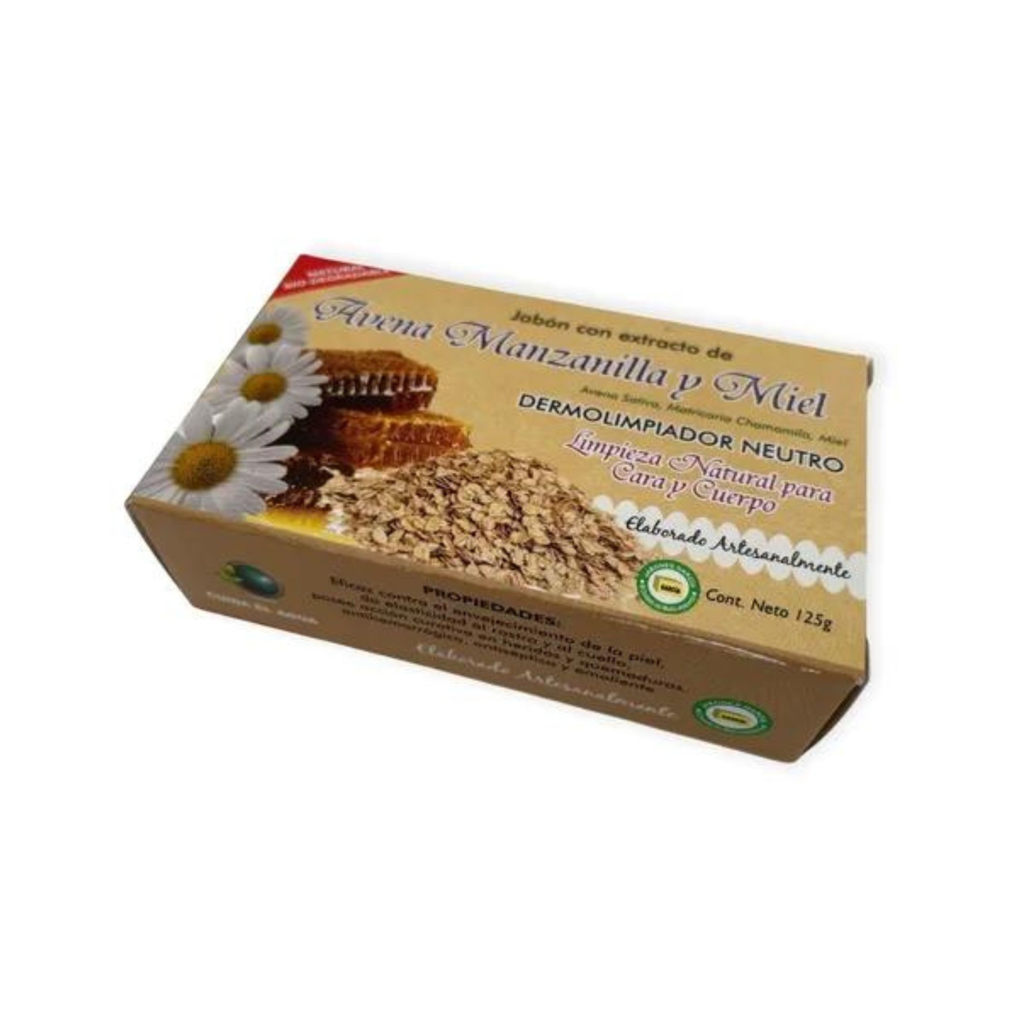 Jabón García Avena Miel 1 Pieza 125g Ecológico Biodegradable