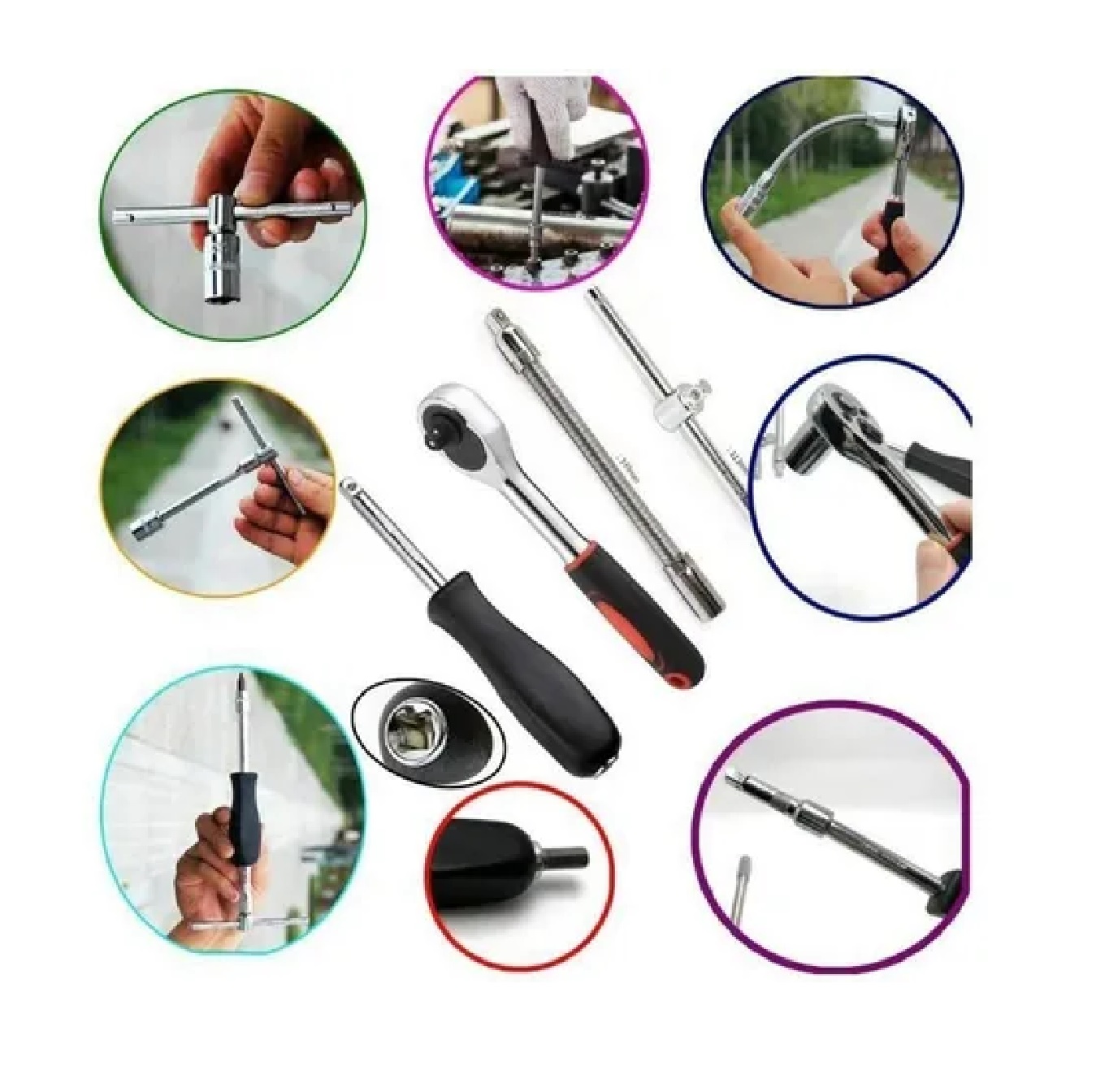 Autocle Juego De Herramientas Mecanica Dados Acero