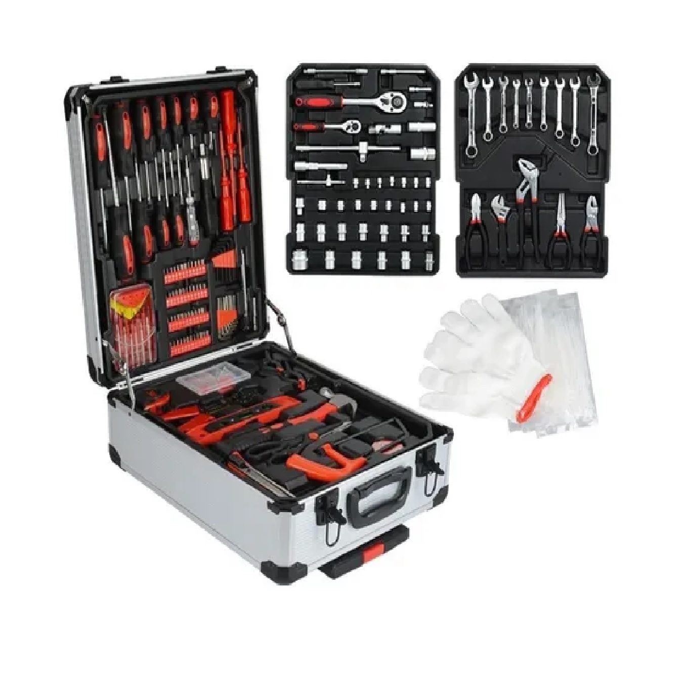 Juego De Herramientas Para Carpintero Y Maquinaria Estuche Metalico