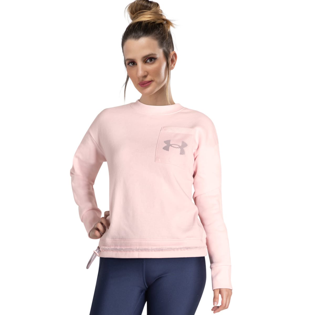 Sweater Under Armour México color rosa para mujer, mod. 1027784