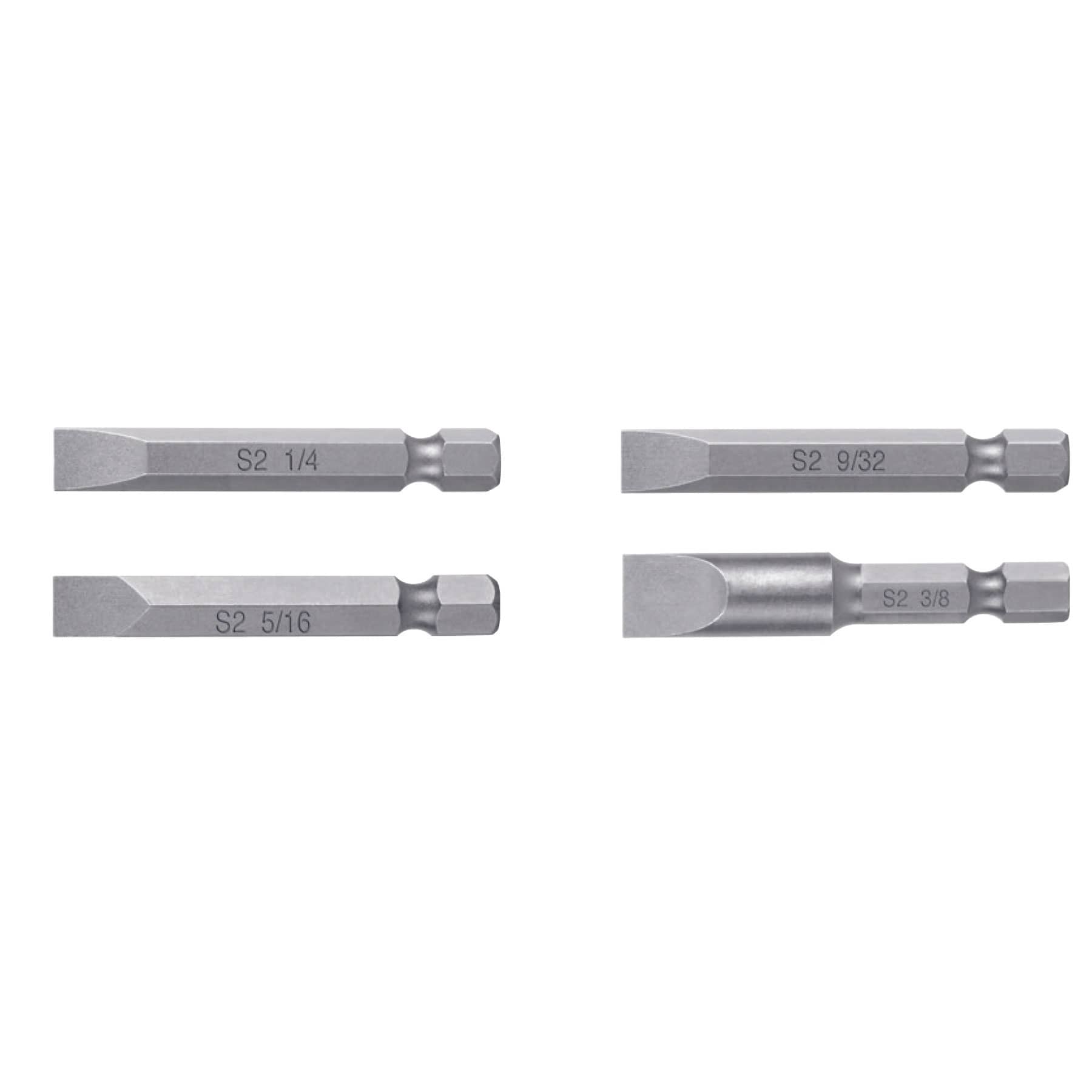 Juego de 5 puntas planas combinadas largo 2", Truper 12721