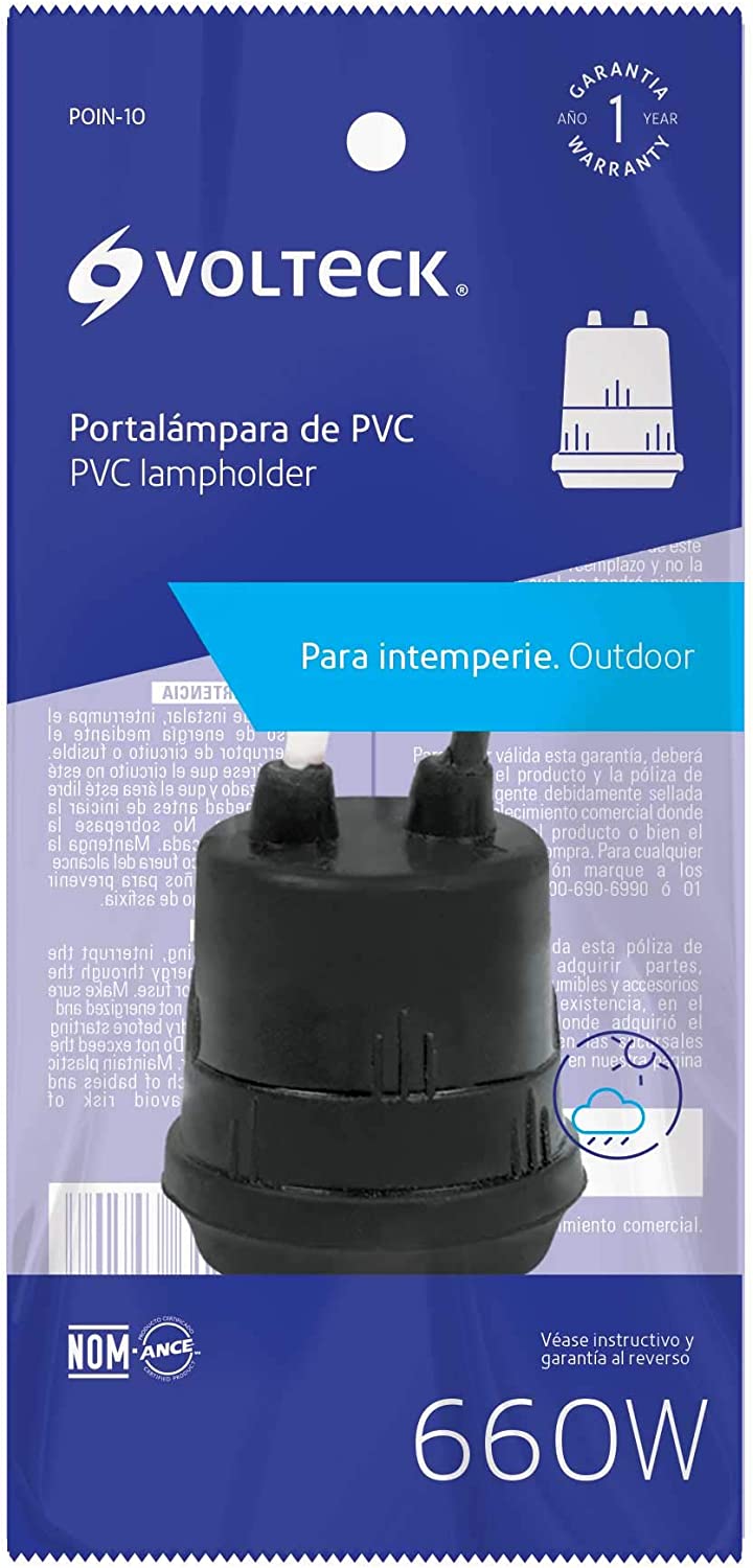 Portalampara de PVC para Intemperie POIN-10
