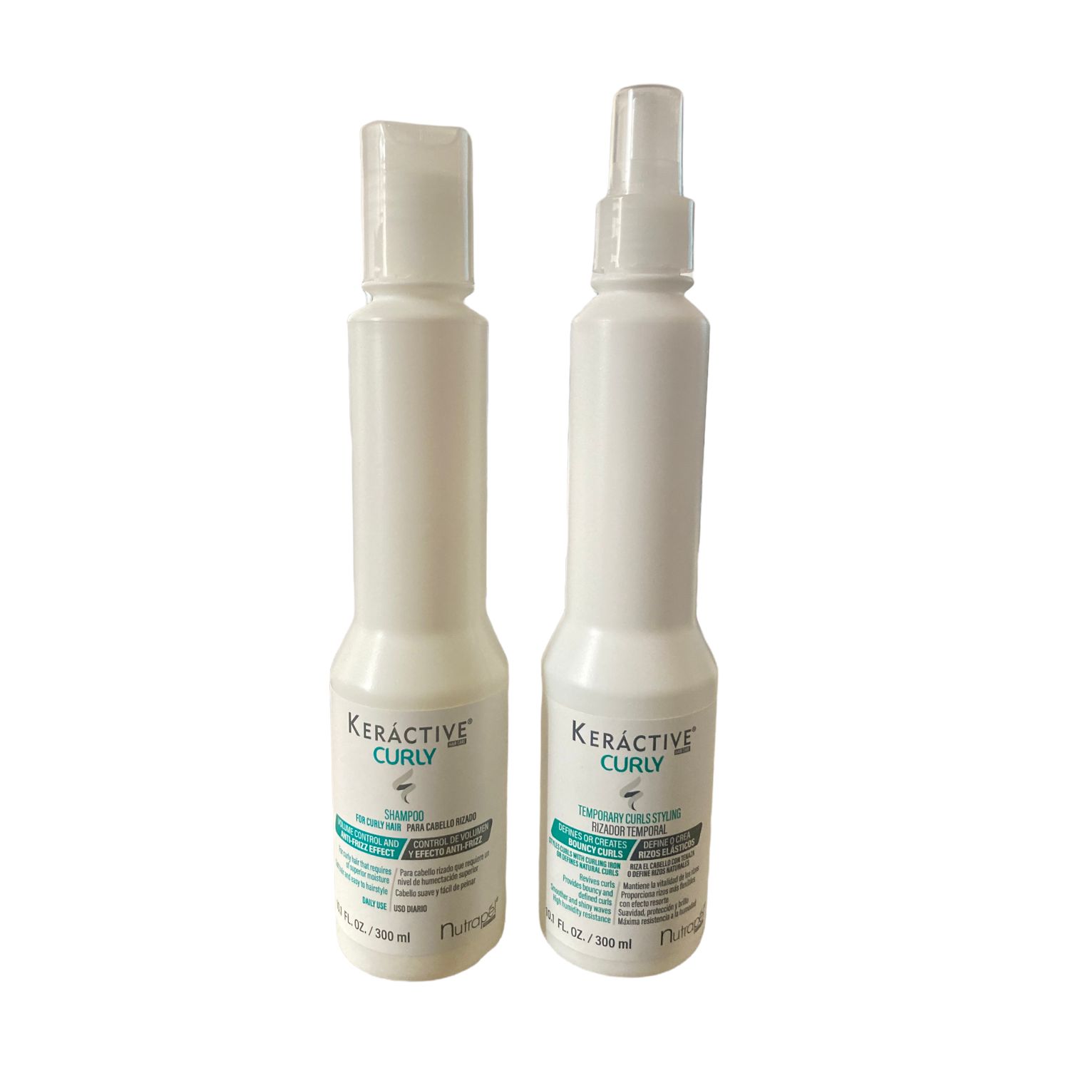 Nutrapel Kit Curly - Shampoo 300ml + Rizador temporal 300ml 