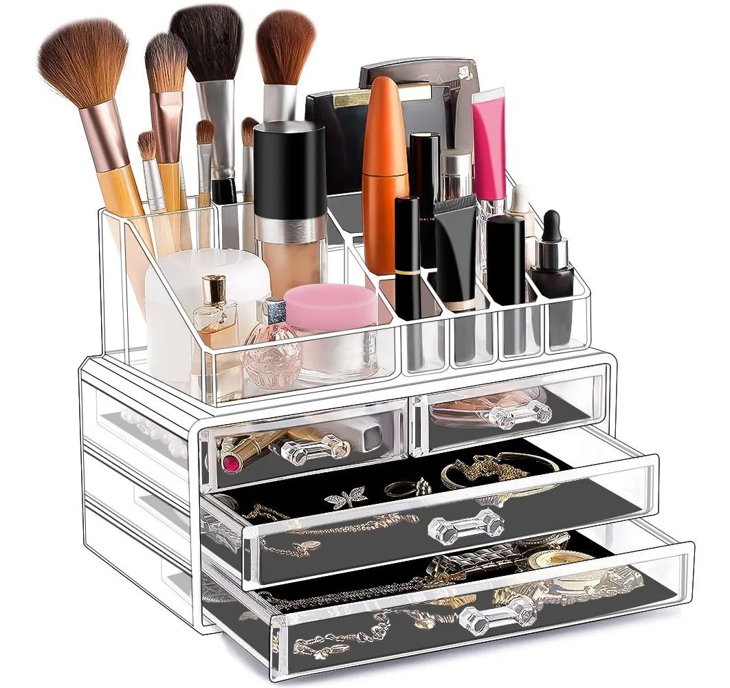 Organizador De Maquillaje Y Caja De Almacenar Con Cajones