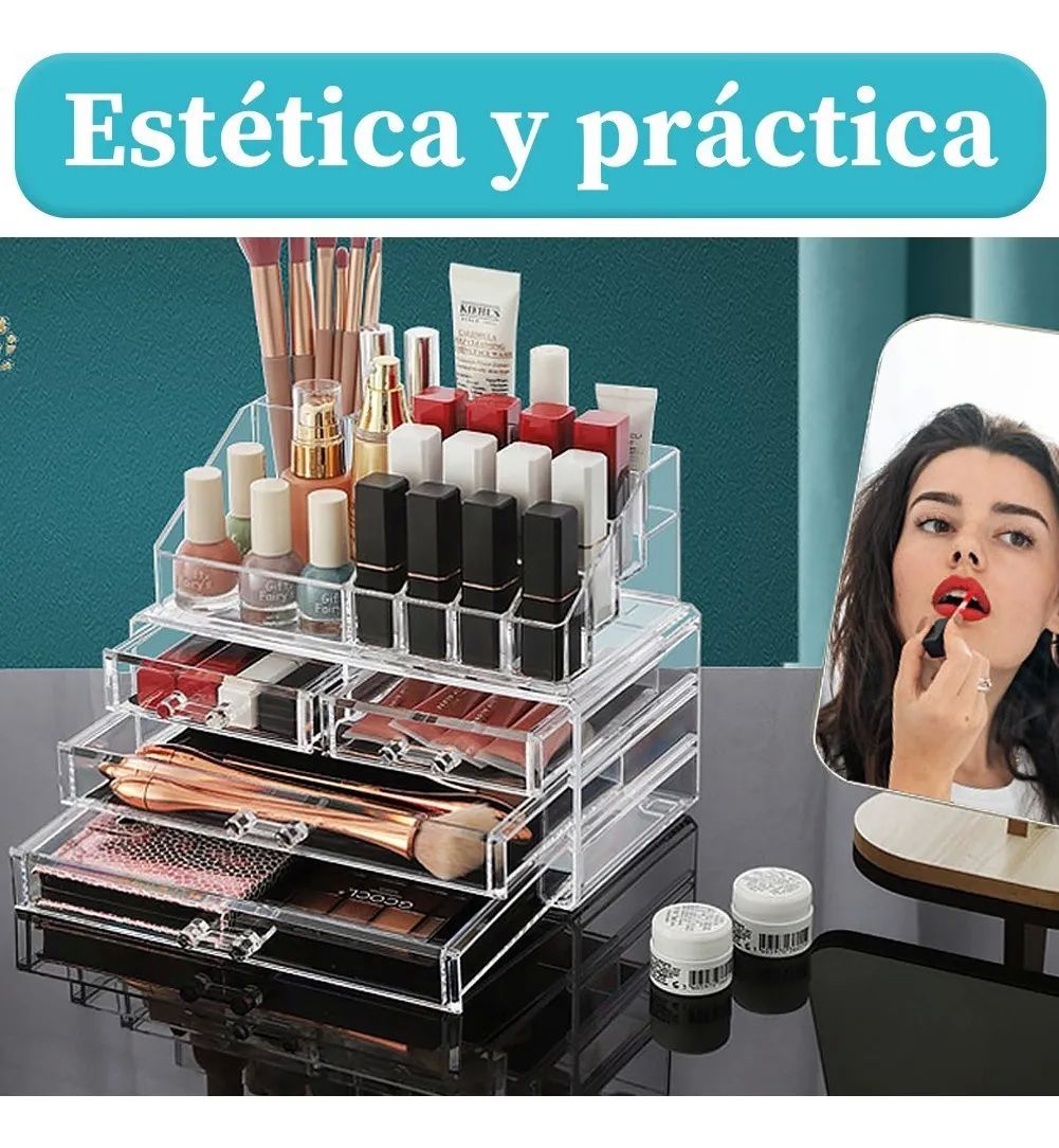Organizador De Maquillaje Y Caja De Almacenar Con Cajones