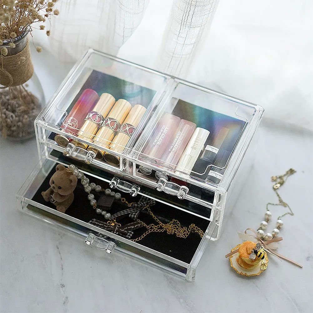 Organizador De Maquillaje Y Caja De Almacenar Con Cajones