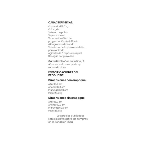 Lavadora Koblenz De 18kg De Chacachaca Para Exelente Lavado