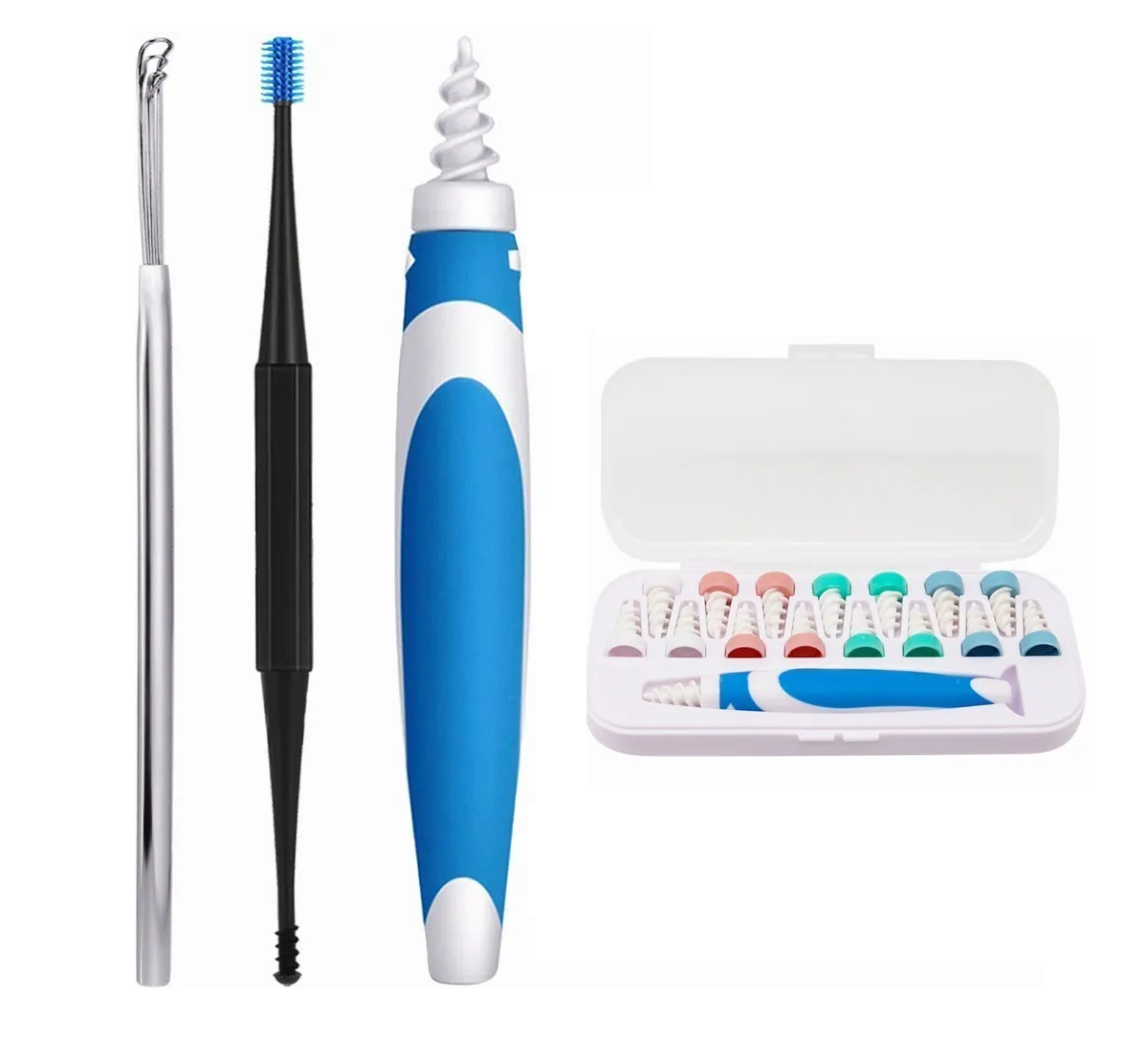 Limpiador De Oídos Removedor De Cerilla Con 16 Punta Espiral