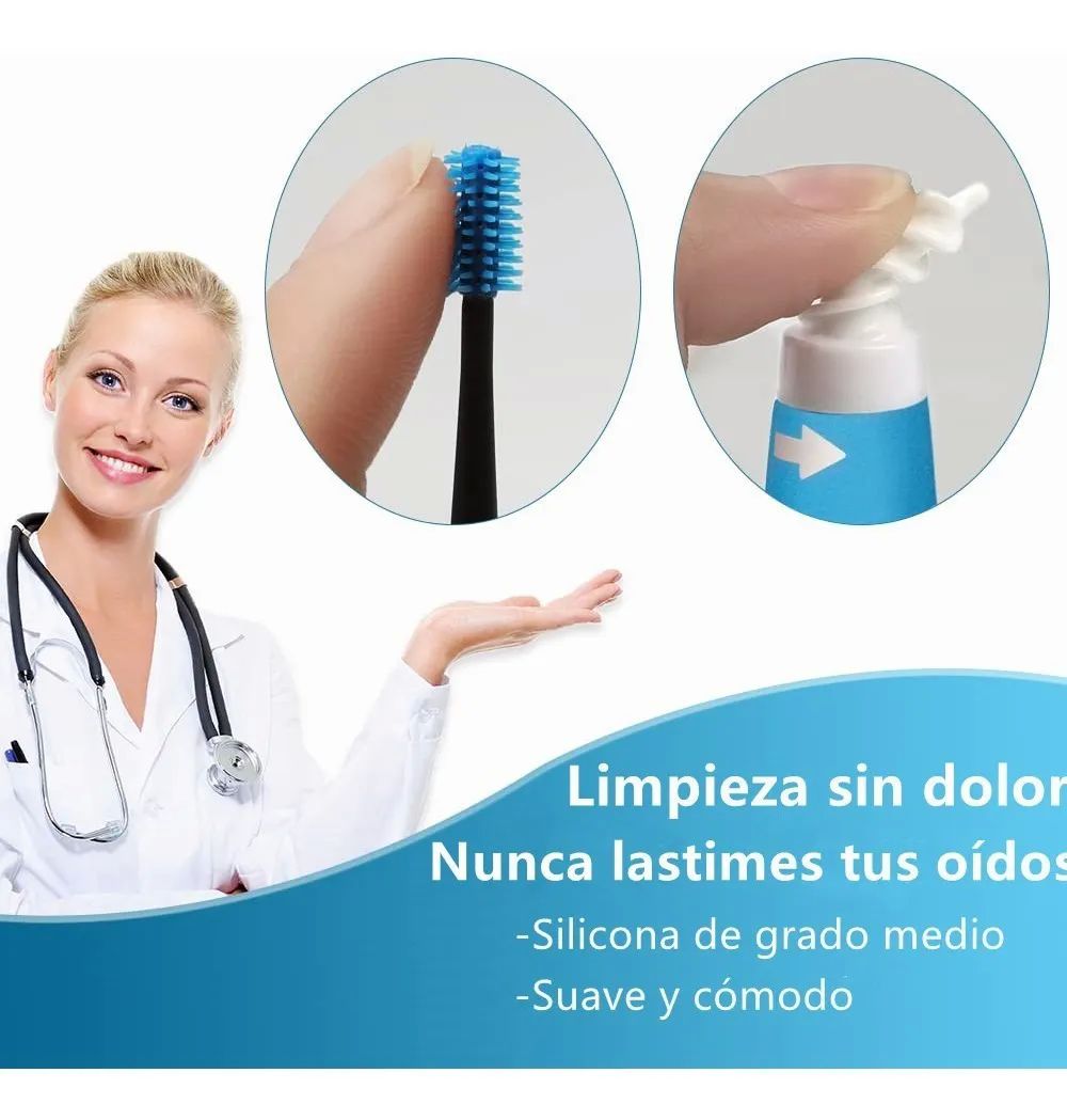 Limpiador De Oídos Removedor De Cerilla Con 16 Punta Espiral