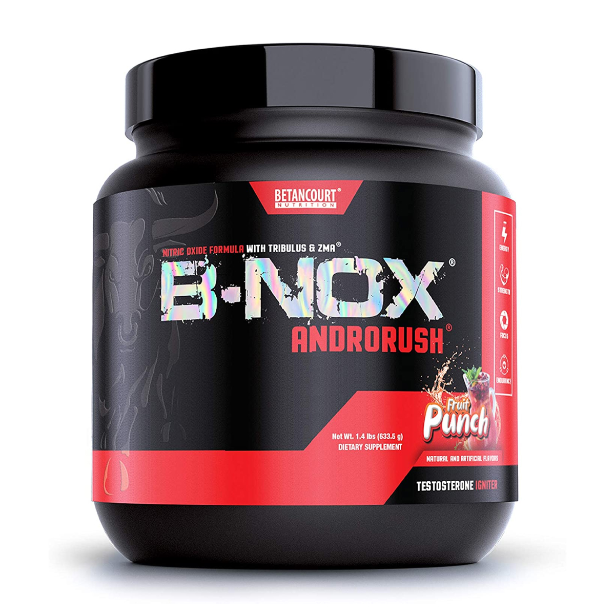 Pre-Entreno Betancourt B-Nox Androrush 633g 35 Serv. - Mora Azul