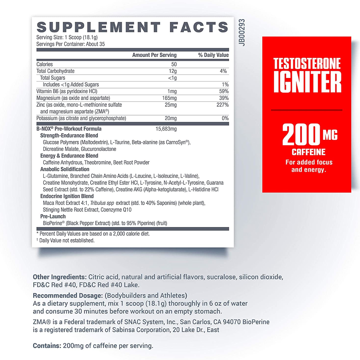 Pre-Entreno Betancourt B-Nox Androrush 633g 35 Serv. - Mora Azul