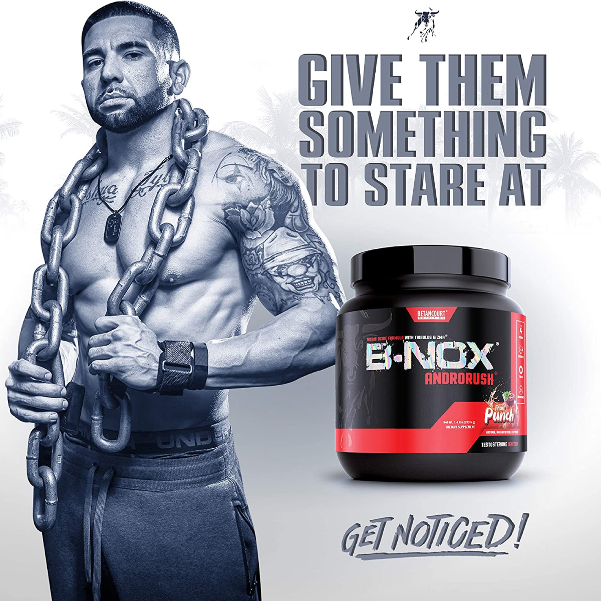 Pre-Entreno Betancourt B-Nox Androrush 633g 35 Serv. - Mora Azul