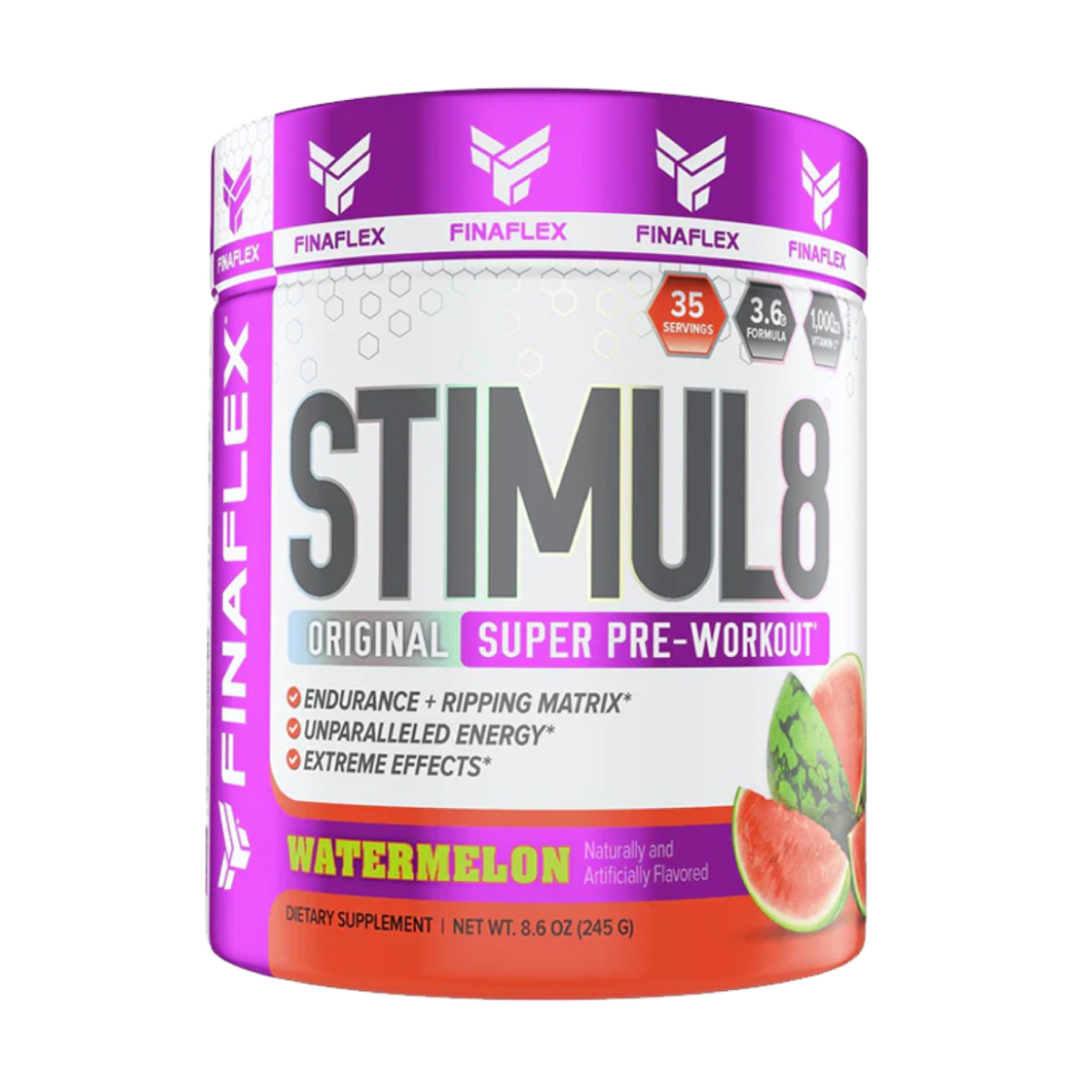 Pre-Entreno FinaFlex Stimul8 245g 35 Serv. - Sandia