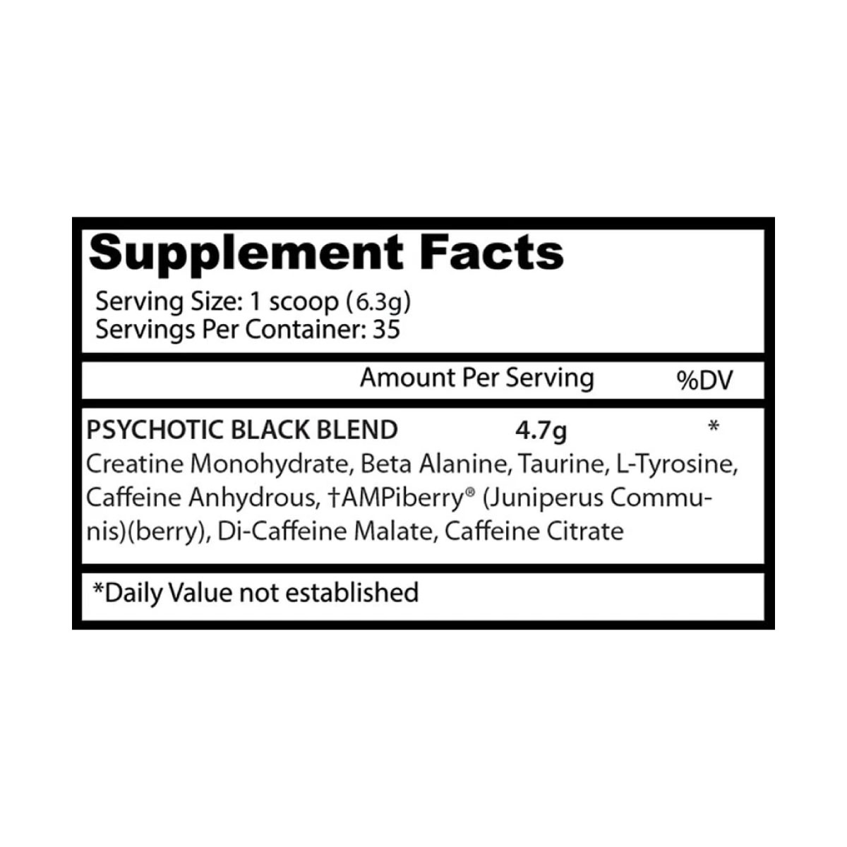 Pre-Entreno Insane Labz Psychotic Black 228g 35 Serv. - Uva