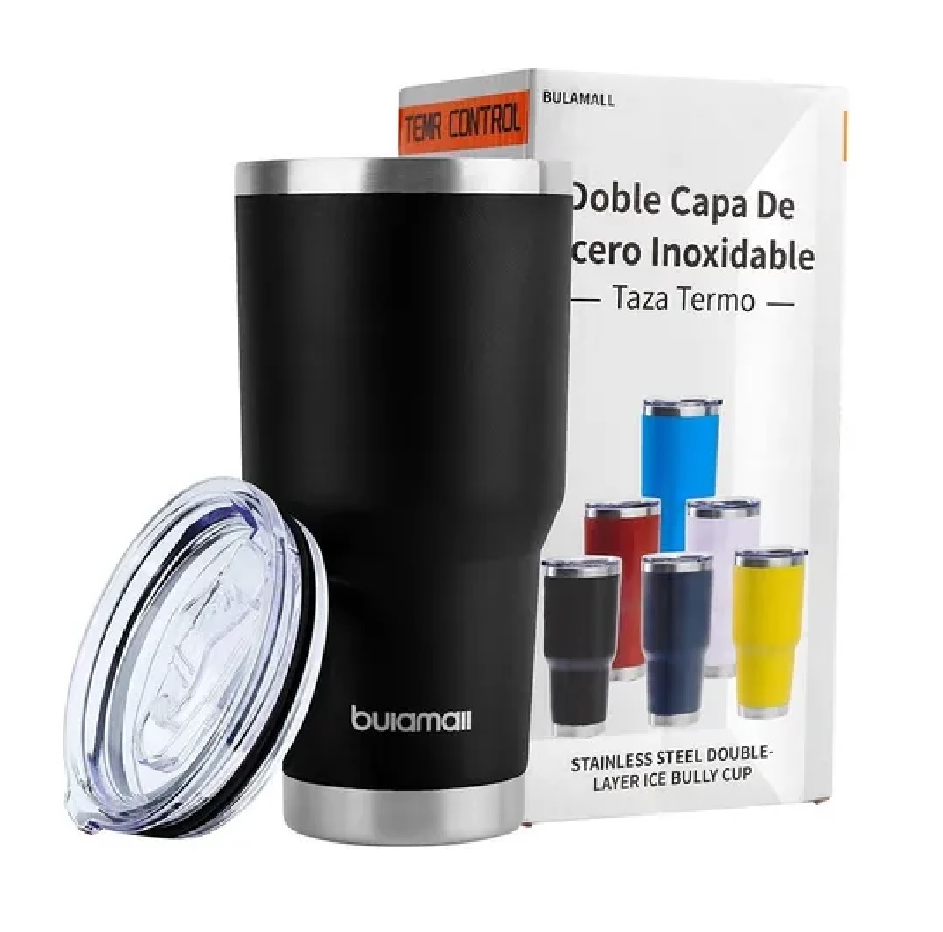 Termo Portátil De Acero Inoxidable De 30 Oz Black