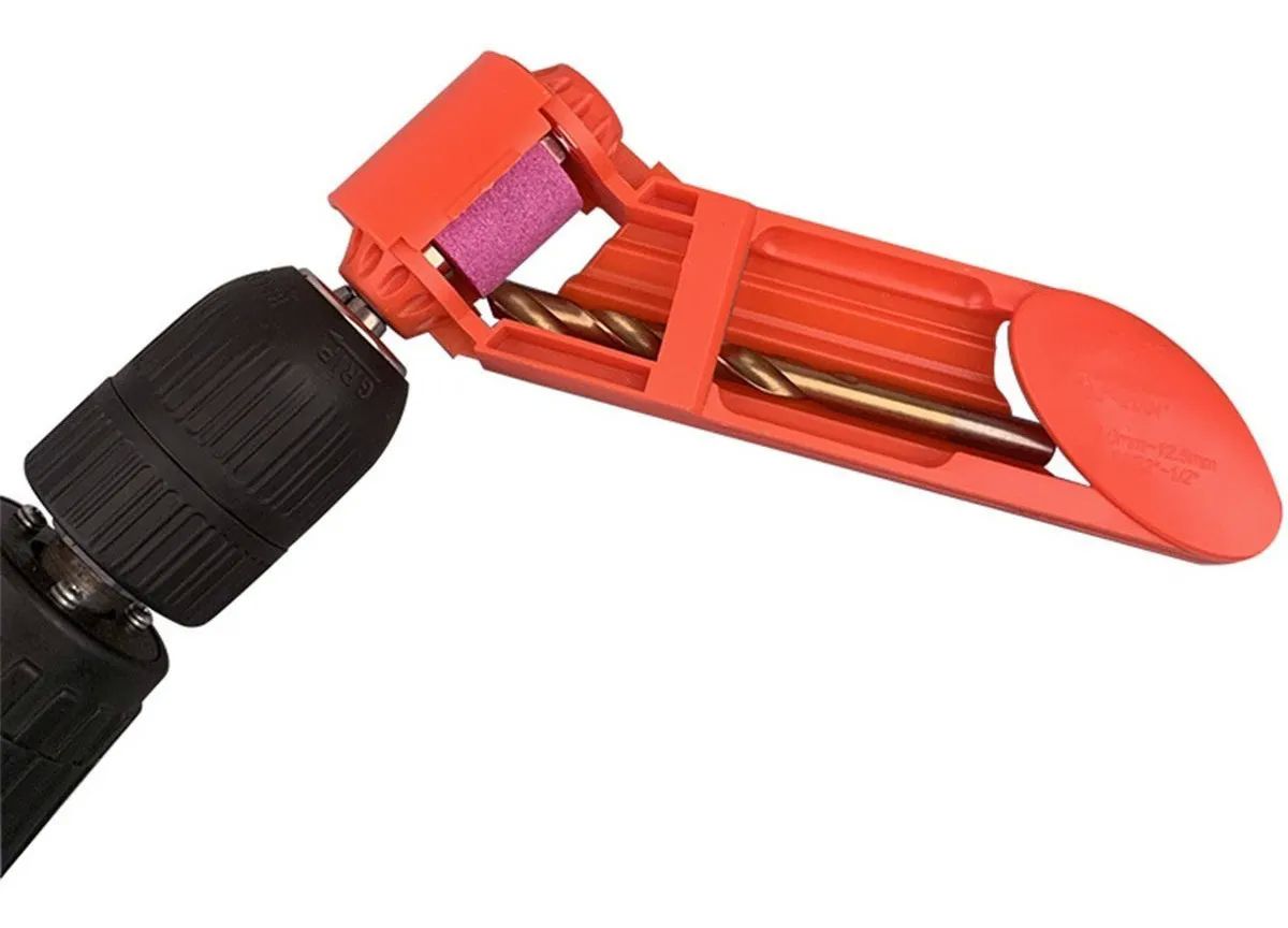 Afilador Brocas Taladro Saca Filo Naranja