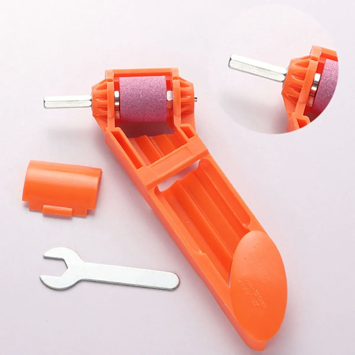 Afilador Brocas Taladro Saca Filo Naranja