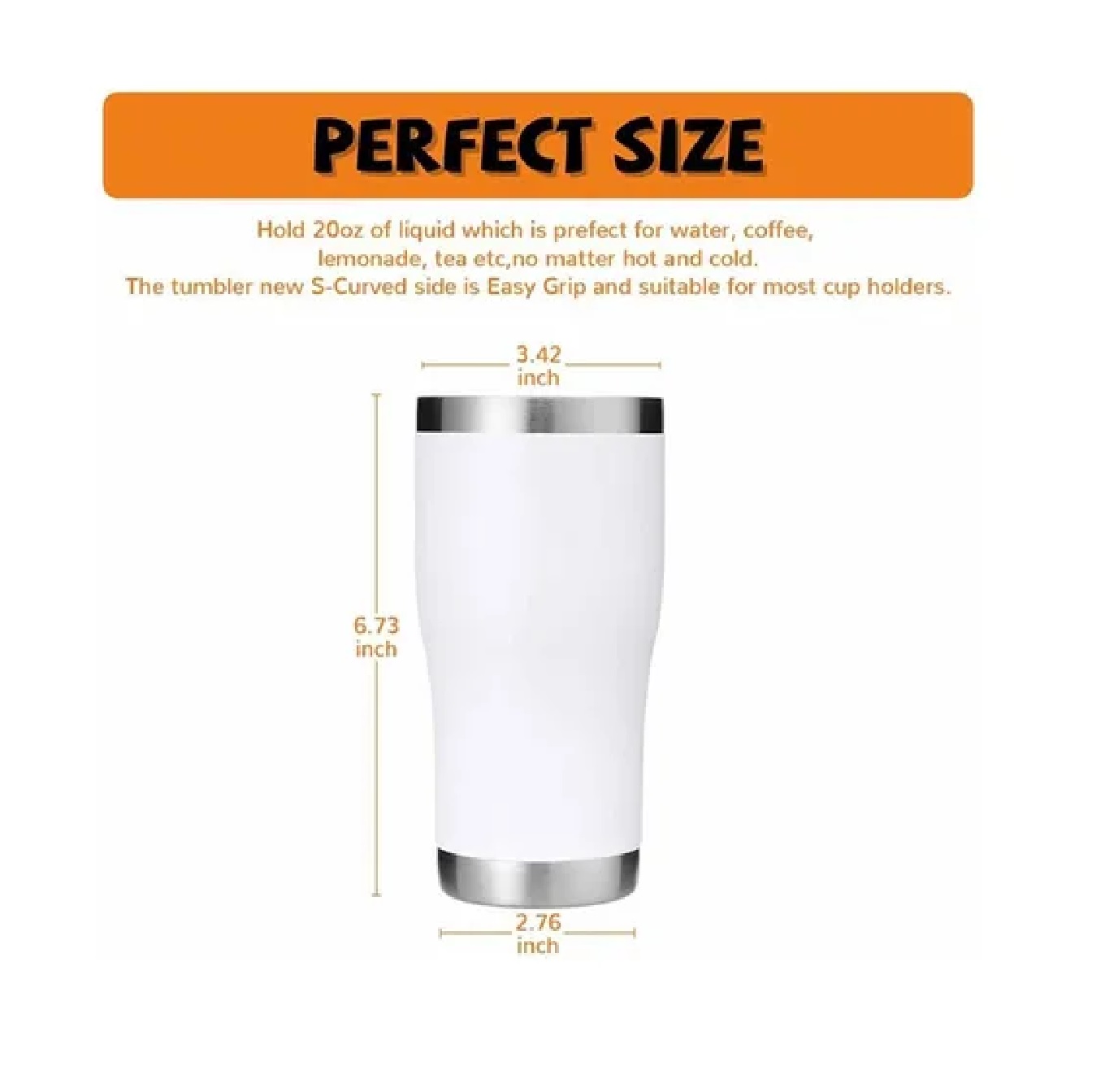 Termo Portátil De Acero Inoxidable De 30 Oz Blanco