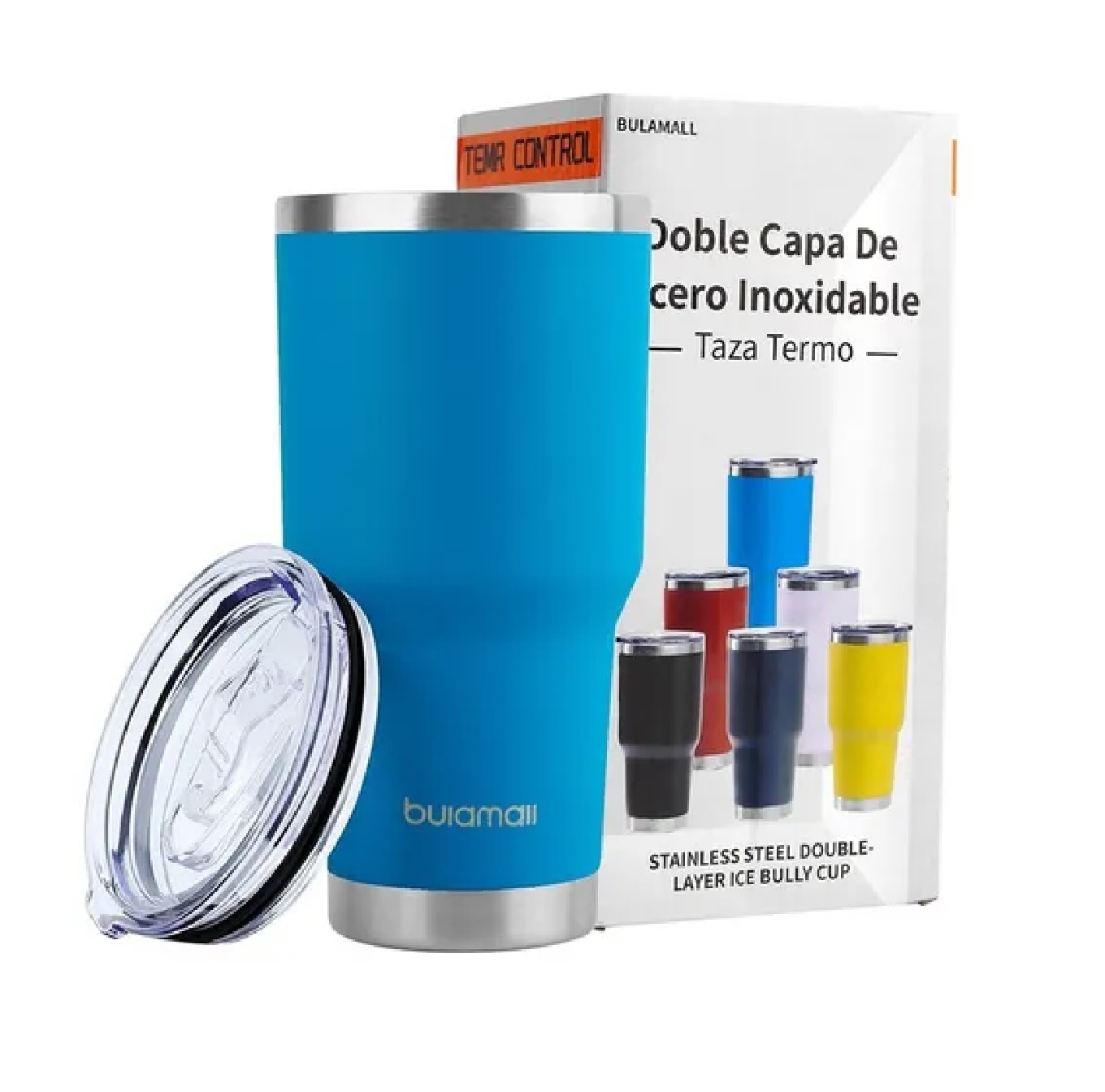 Termo Portátil De Acero Inoxidable De 30 Oz Celeste