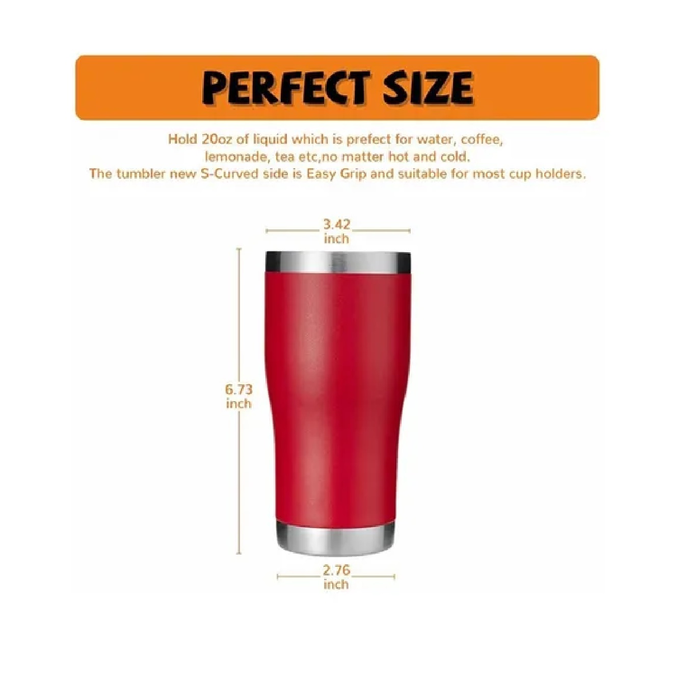 Termo Portátil De Acero Inoxidable De 30 Oz Rojo