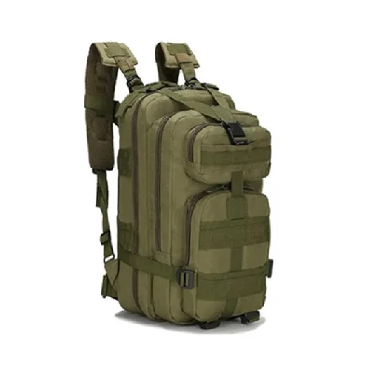 Mochila Militar Táctica Multiusos Camping Muy Resistente Verde Militar