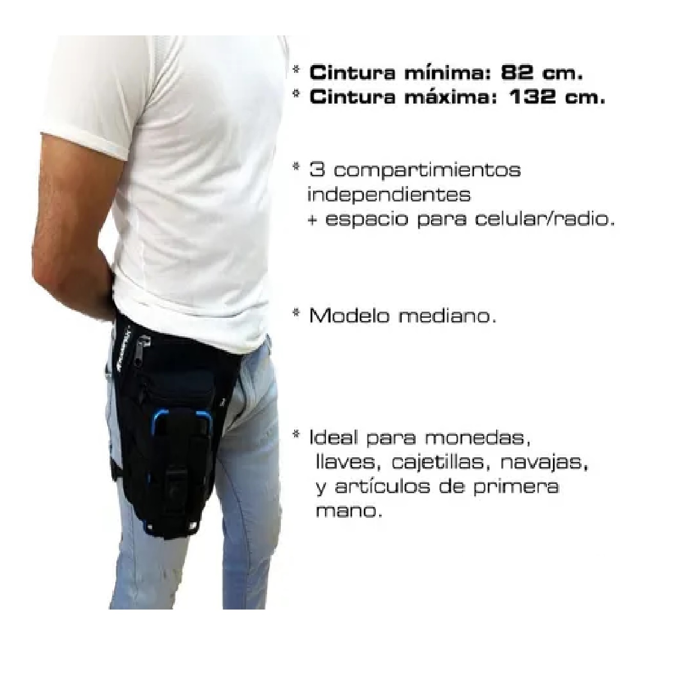 Piernera Tactica Muslera Campismo Moto Ciclismo