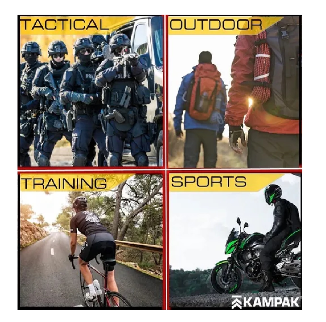 Piernera Tactica Muslera Campismo Moto Ciclismo