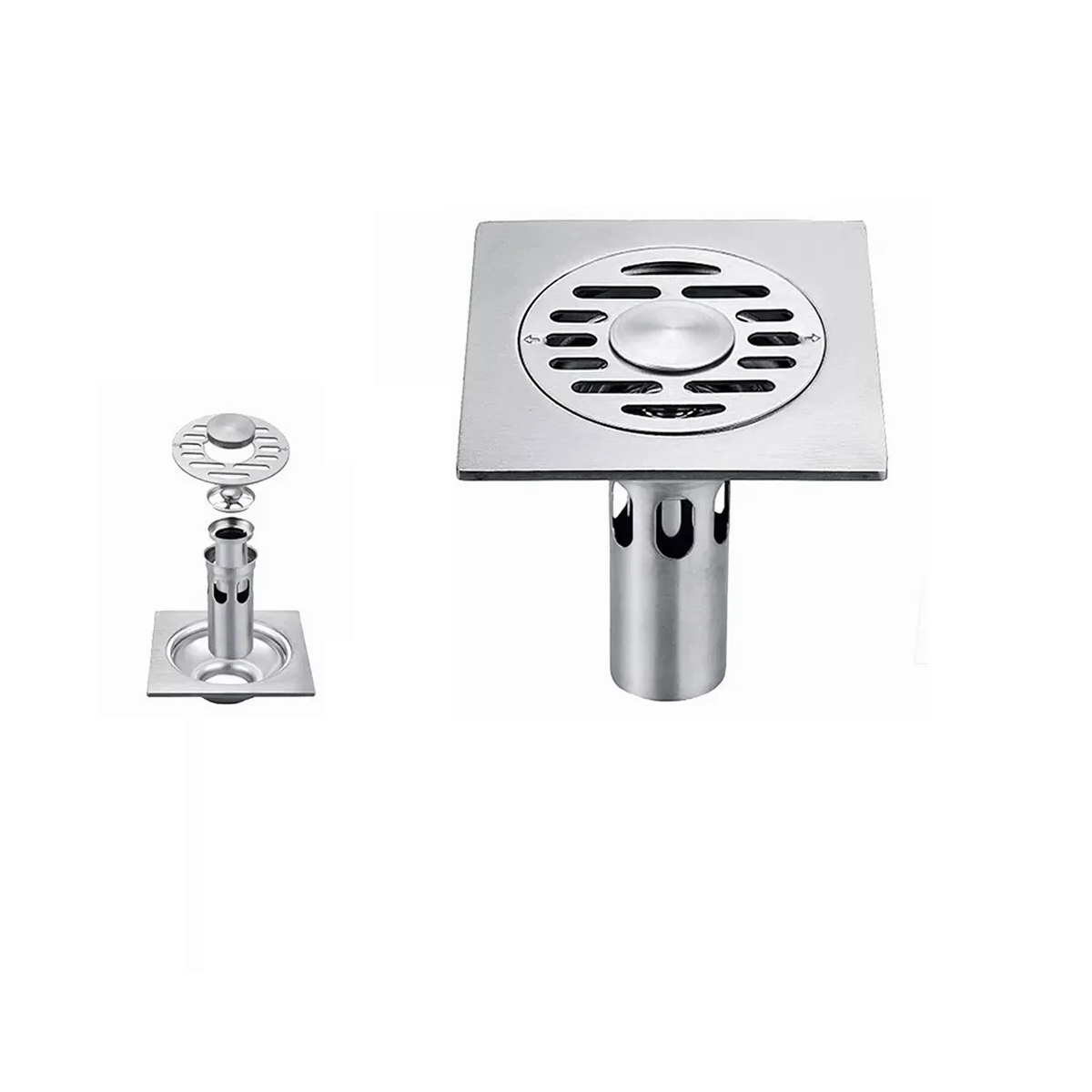 Coladera De Acero Inoxidable Drenaje Rápido Piso Desagüe