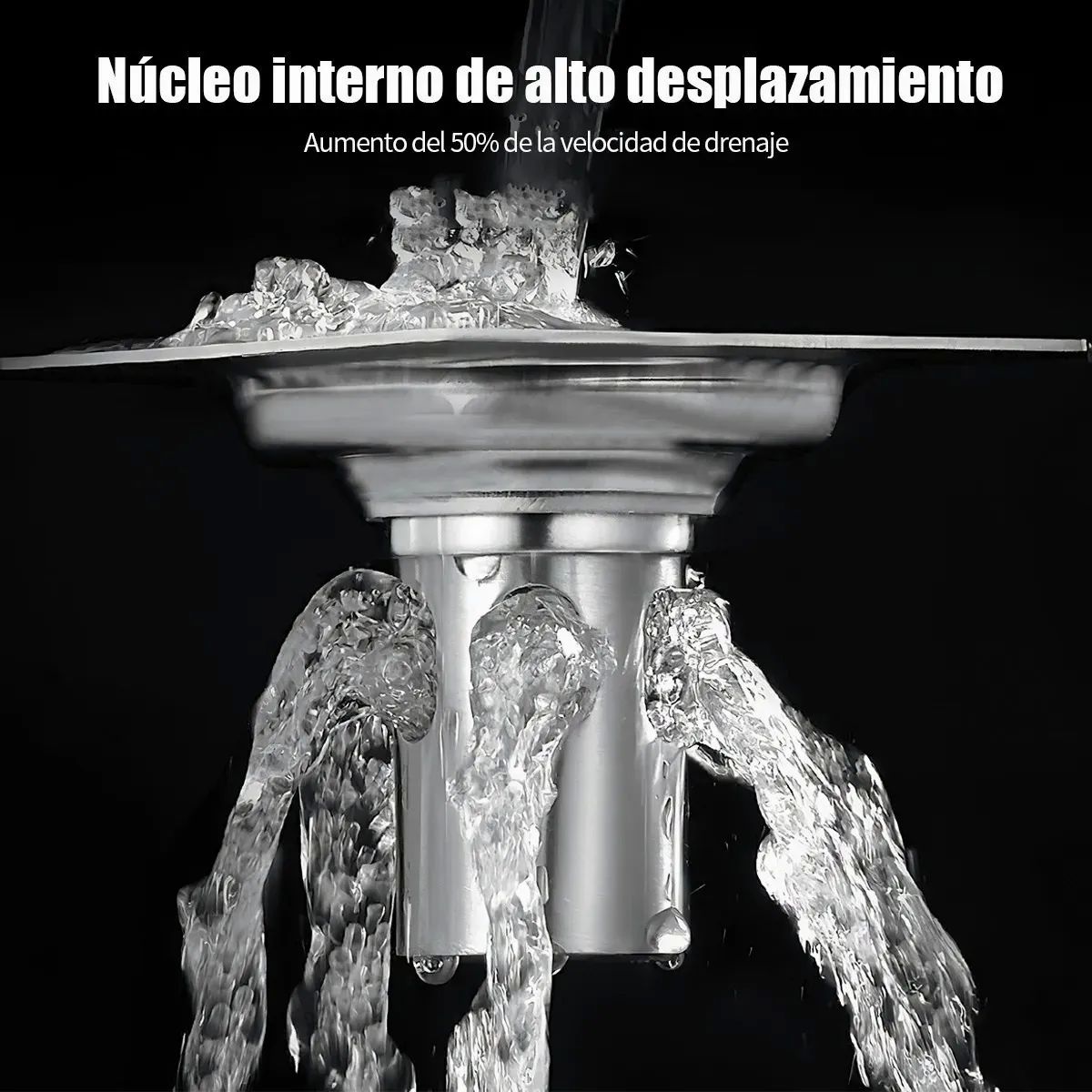 Coladera De Acero Inoxidable Drenaje Rápido Piso Desagüe