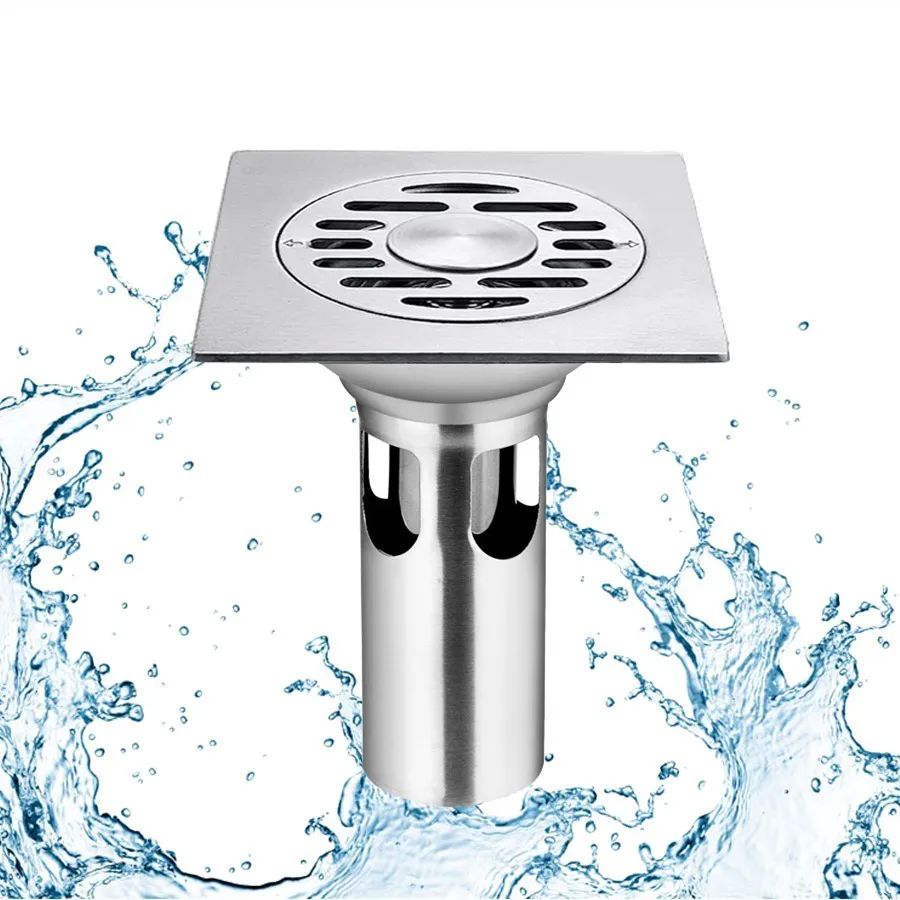 Coladera De Acero Inoxidable Drenaje Rápido Piso Desagüe