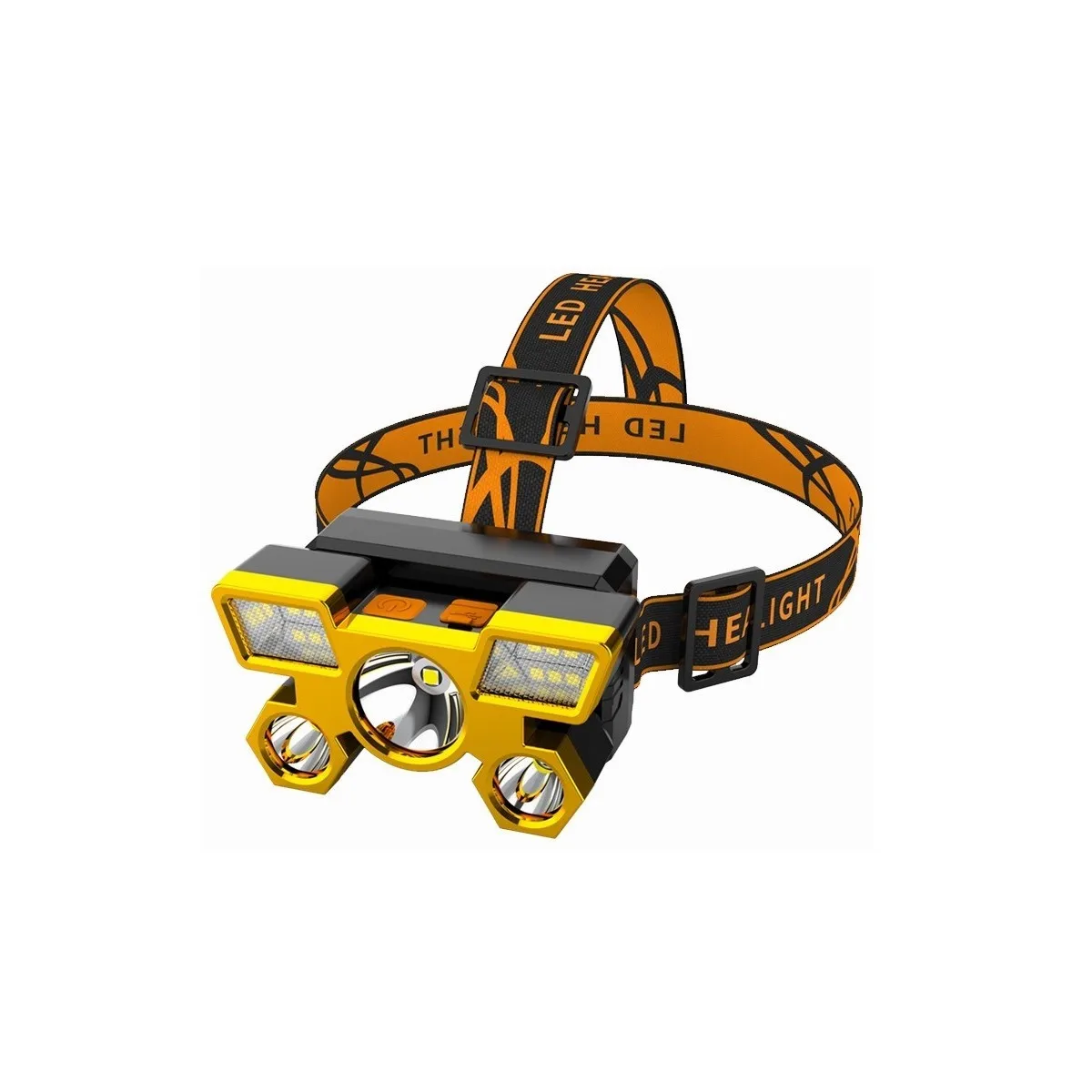 Lámpara Cabeza Led Linterna Minera Recargable 5 Led