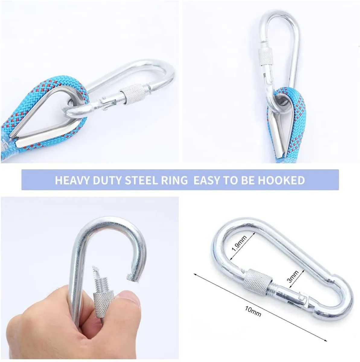 Cuerda Azul  Alpinismo 12mm Estático Escalada 20 Mts