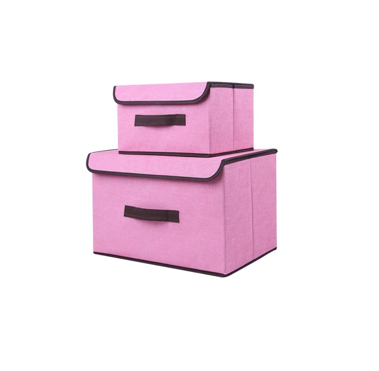 Caja De Almacenamiento Plegable Rosa 2 Pz