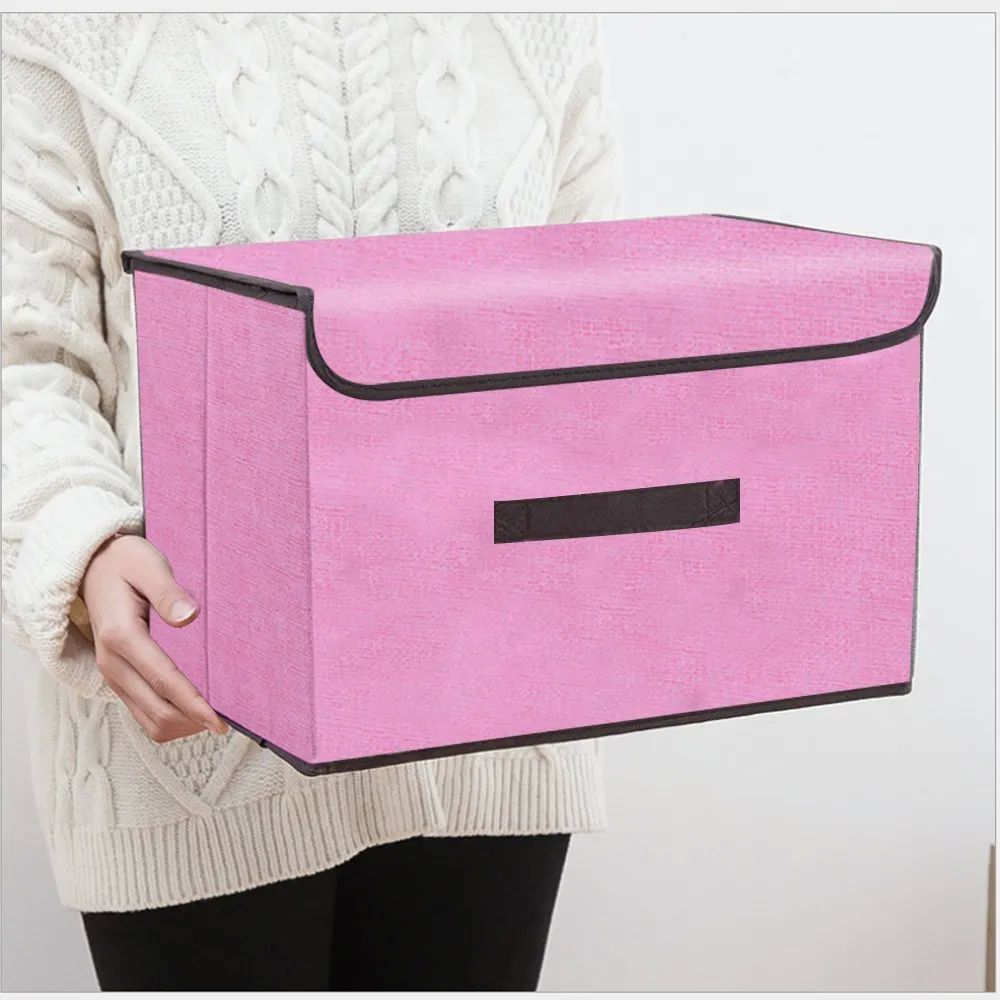 Caja De Almacenamiento Plegable Rosa 2 Pz