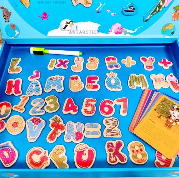 Mapa del mundo Mapamundi magnético juego didáctico