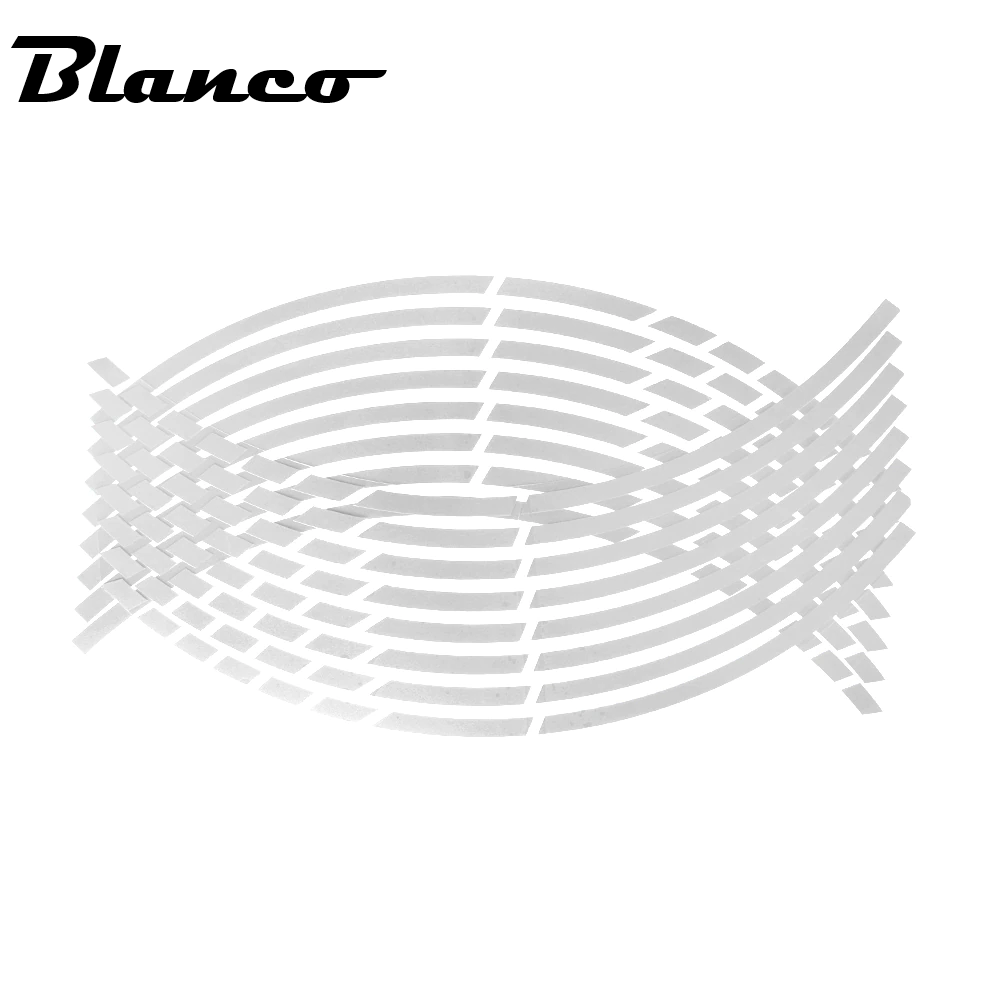 Sticker Universal para Motocicleta Decoración de Rin 17-18 pulgadas Moto Calcomanías Universal Reflejante